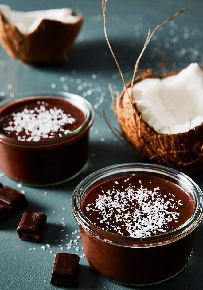 Puddingtöpfe mit Schokolade und Kokosnussmilch - Rezepte Perfectmix Cook | Tefal