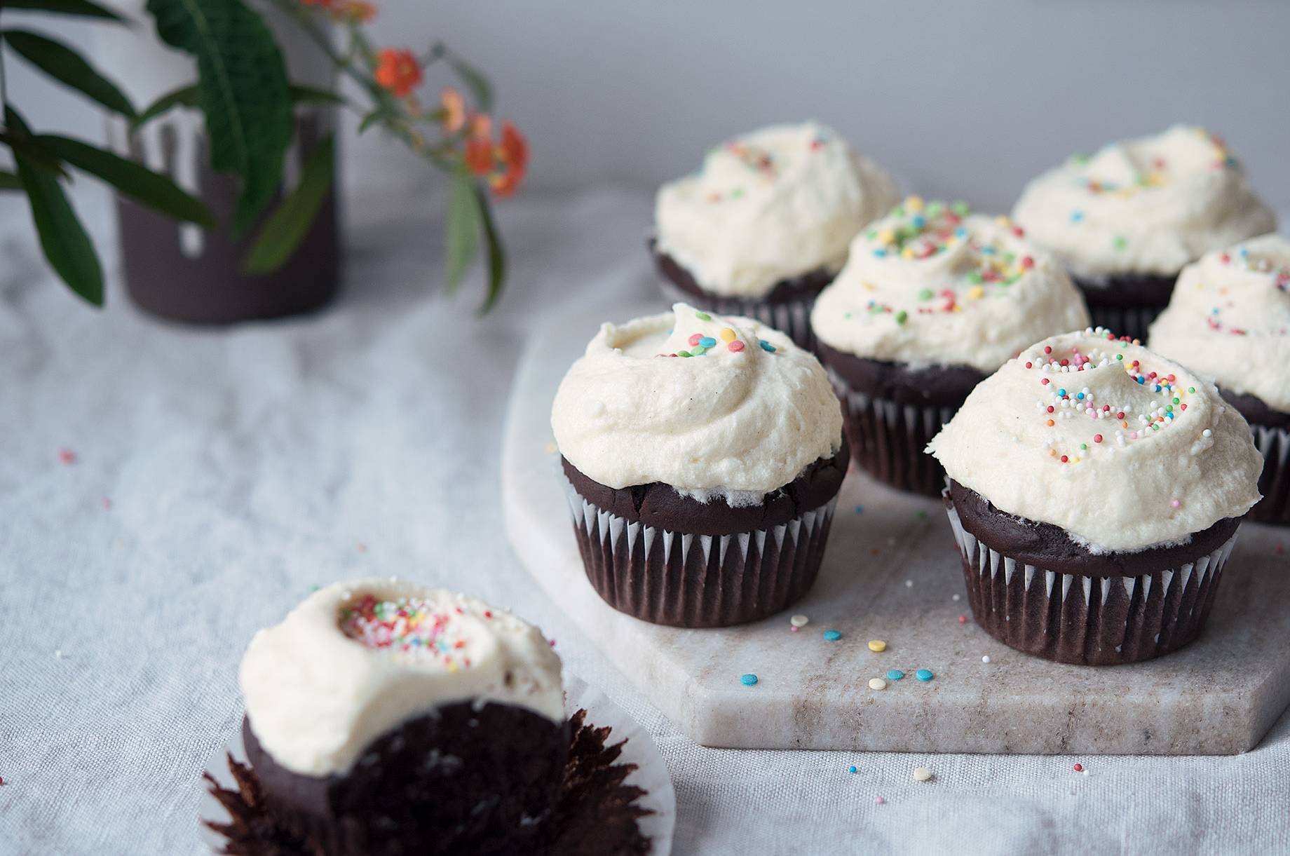 Geburtstags-Schoko-Cupcakes - Rezepte undefined | Tefal