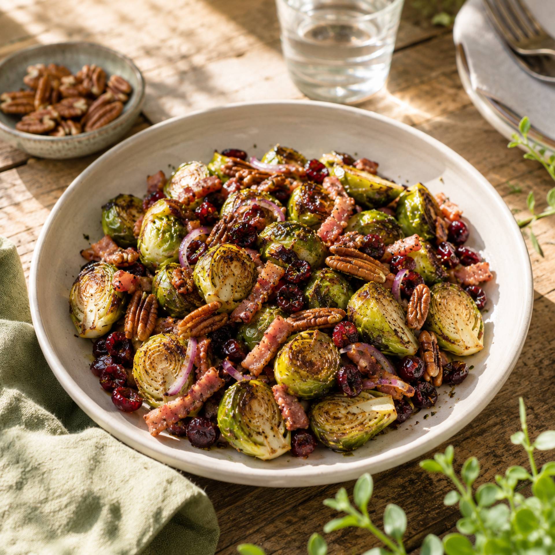 Knuspriger Rosenkohl mit geräucherten Bacon-Streifen - Rezepte Crisp&Go 3P | Tefal