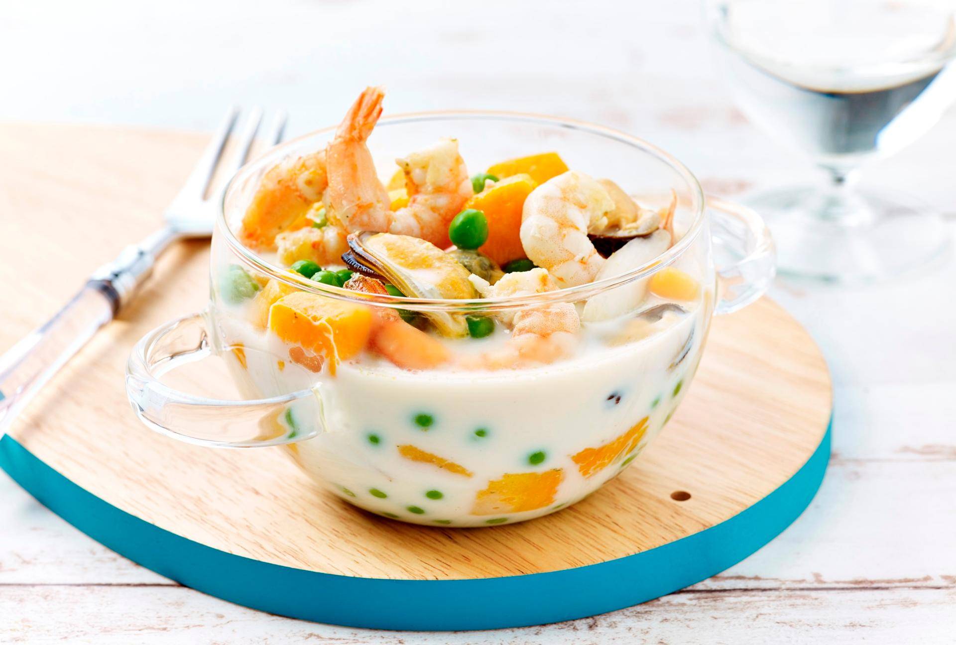 Fischsuppe mit Krustentieren - Rezepte Actifry Express 1kg | Tefal