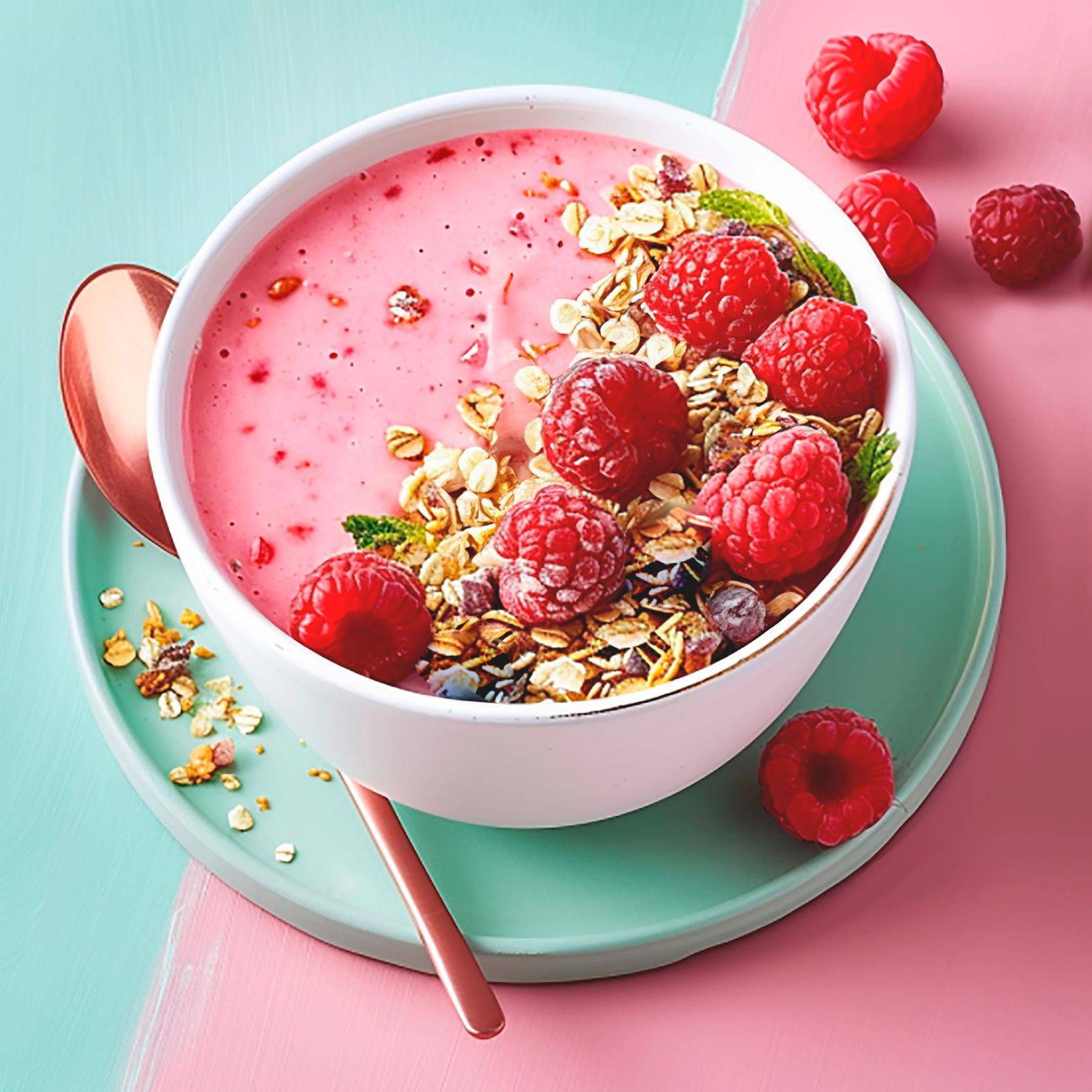 Smoothie-Bowl mit roten Früchten, Joghurt und Müsli - Rezepte Blend up | Tefal