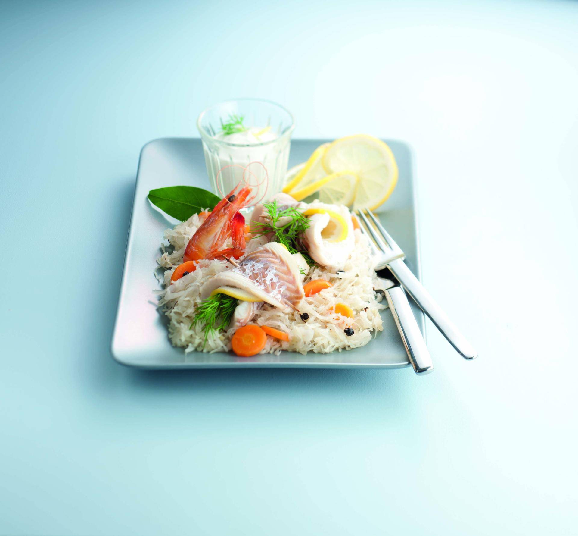 Fisch mit Sauerkraut - Rezepte Actifry Genius XL 2in1 | Tefal