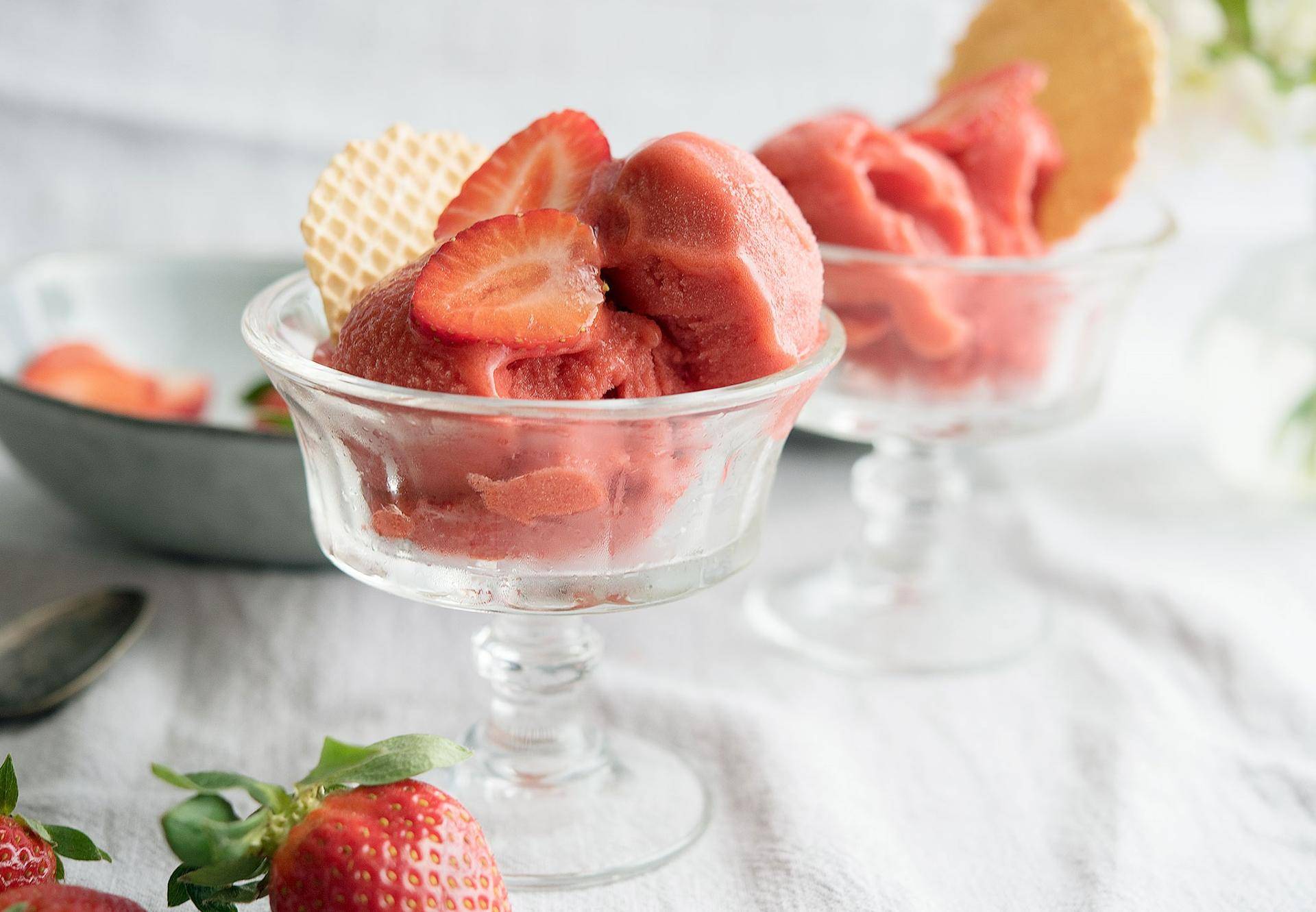 Erdbeersorbet ohne Eismaschine - Rezepte undefined | Tefal
