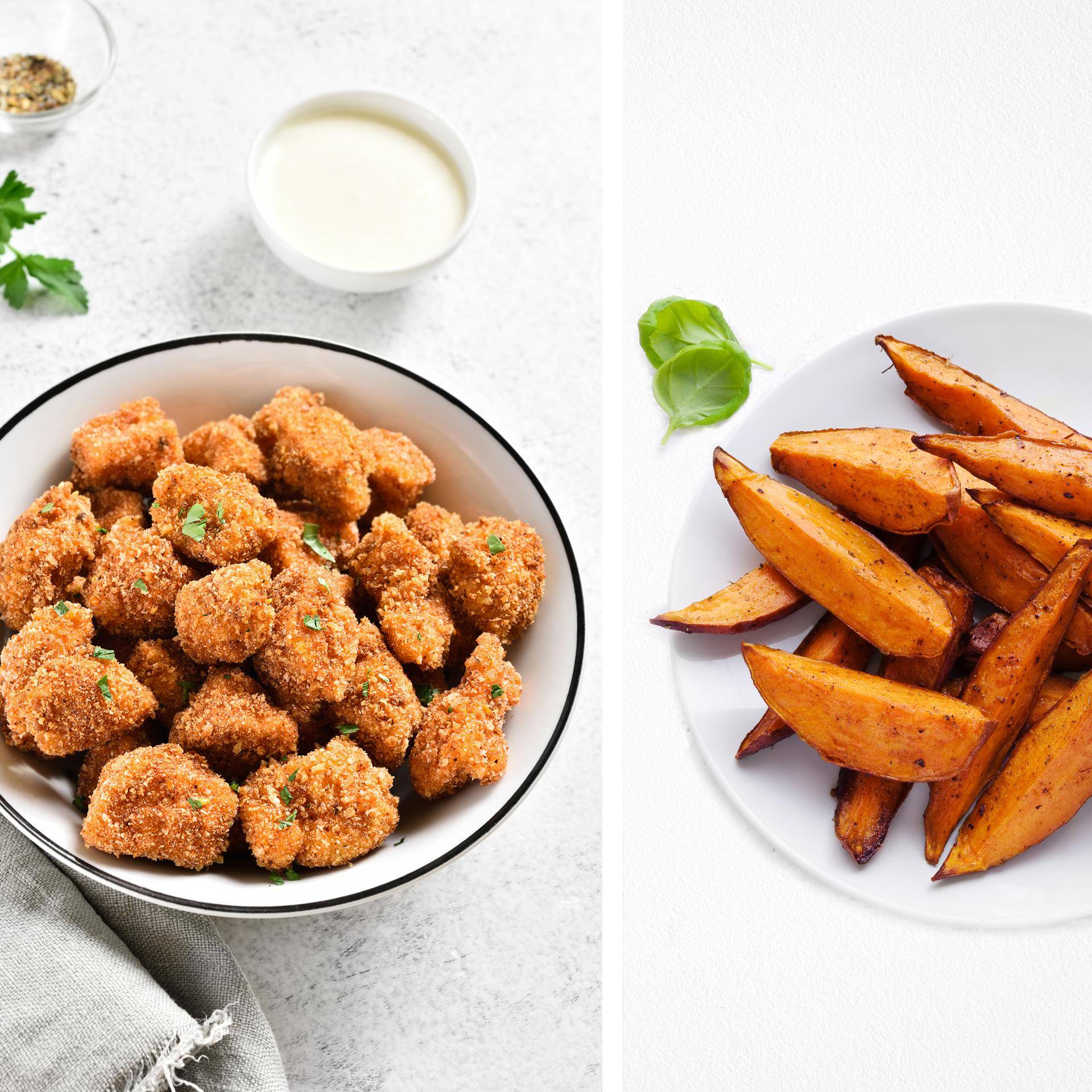 Cajun Hühnchen und Süßkartoffel - Rezepte DUAL EASY FRY XXL | Tefal