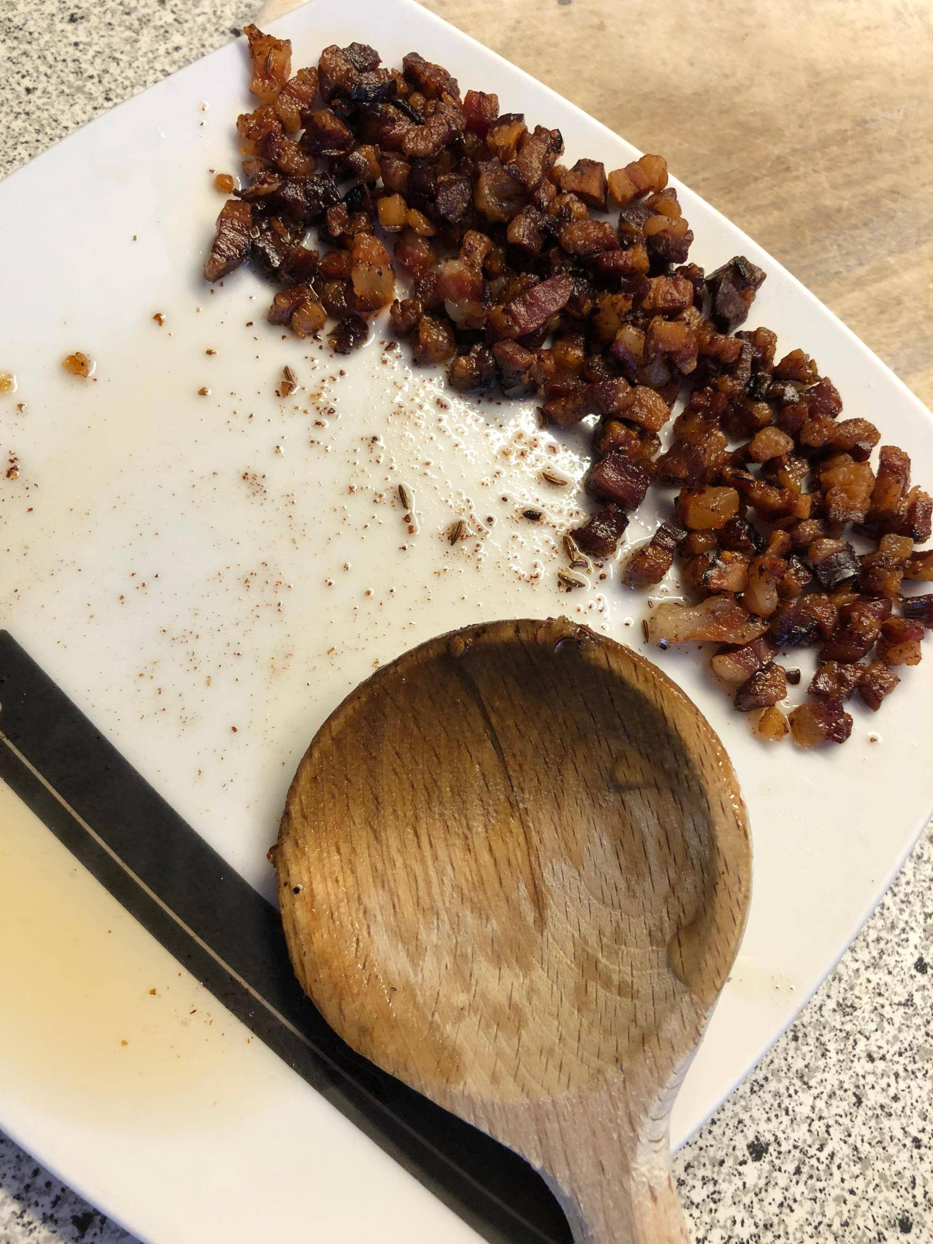 Krosse Speckwürfel für gemischten Salat - Rezepte Actifry 2 in 1 - 1.5kg | Tefal