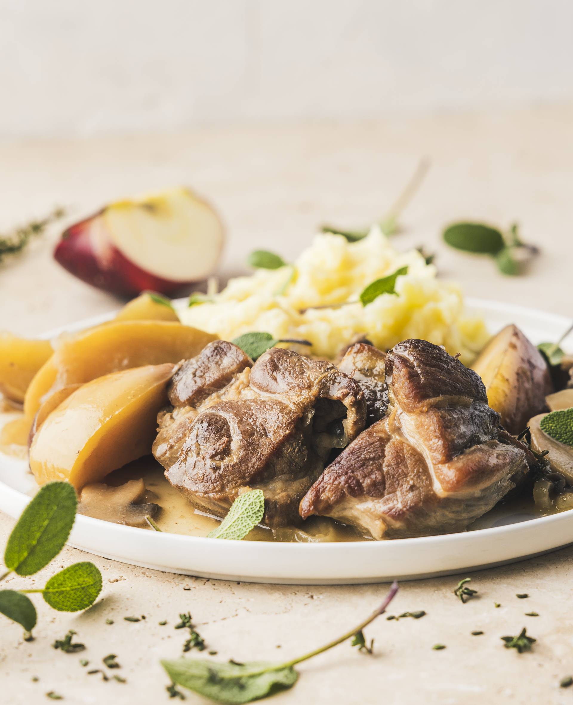 Geschmortes Schweinefleisch in Apfelwein - Rezepte Smartcook Infinity Autostir | Tefal