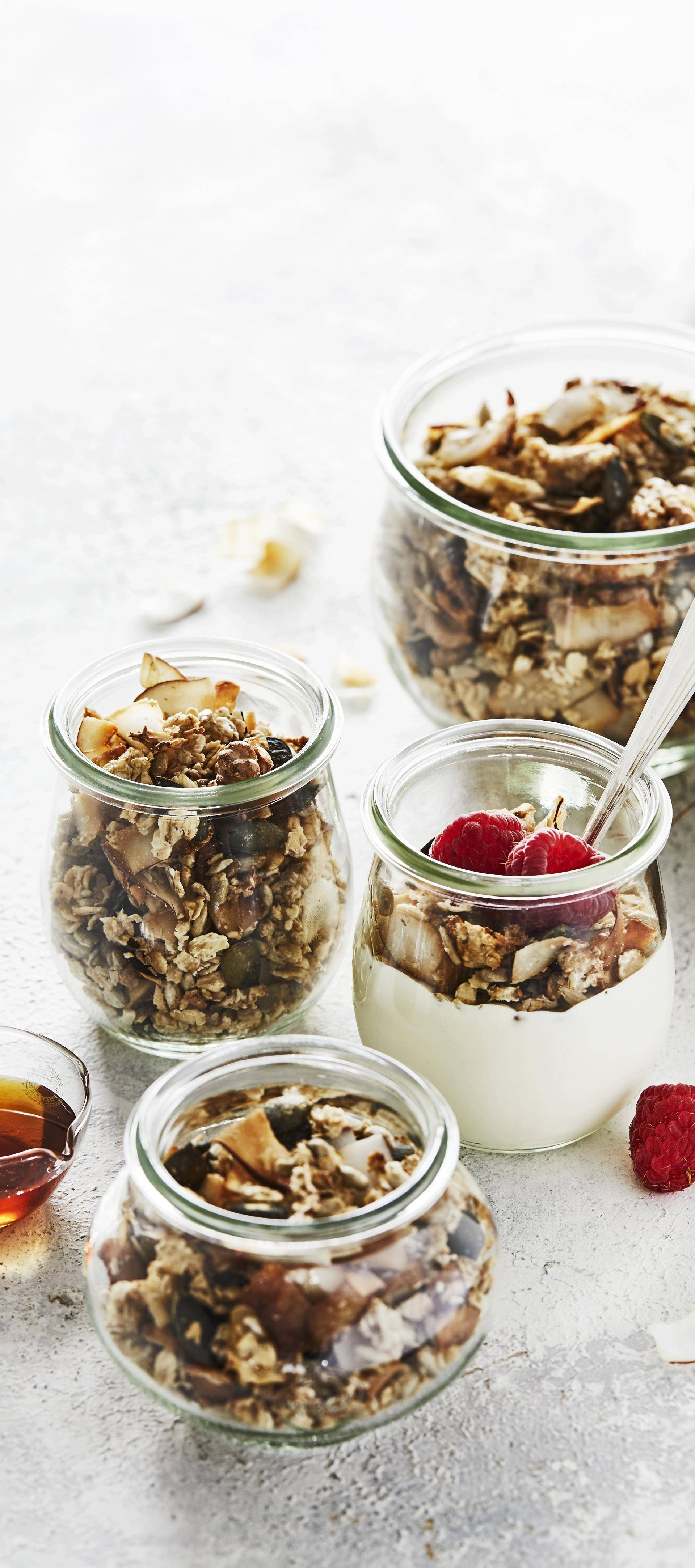 Hausgemachtes Ahorn-Pekannuss-Granola - Rezepte Crisp&Go 3P | Tefal