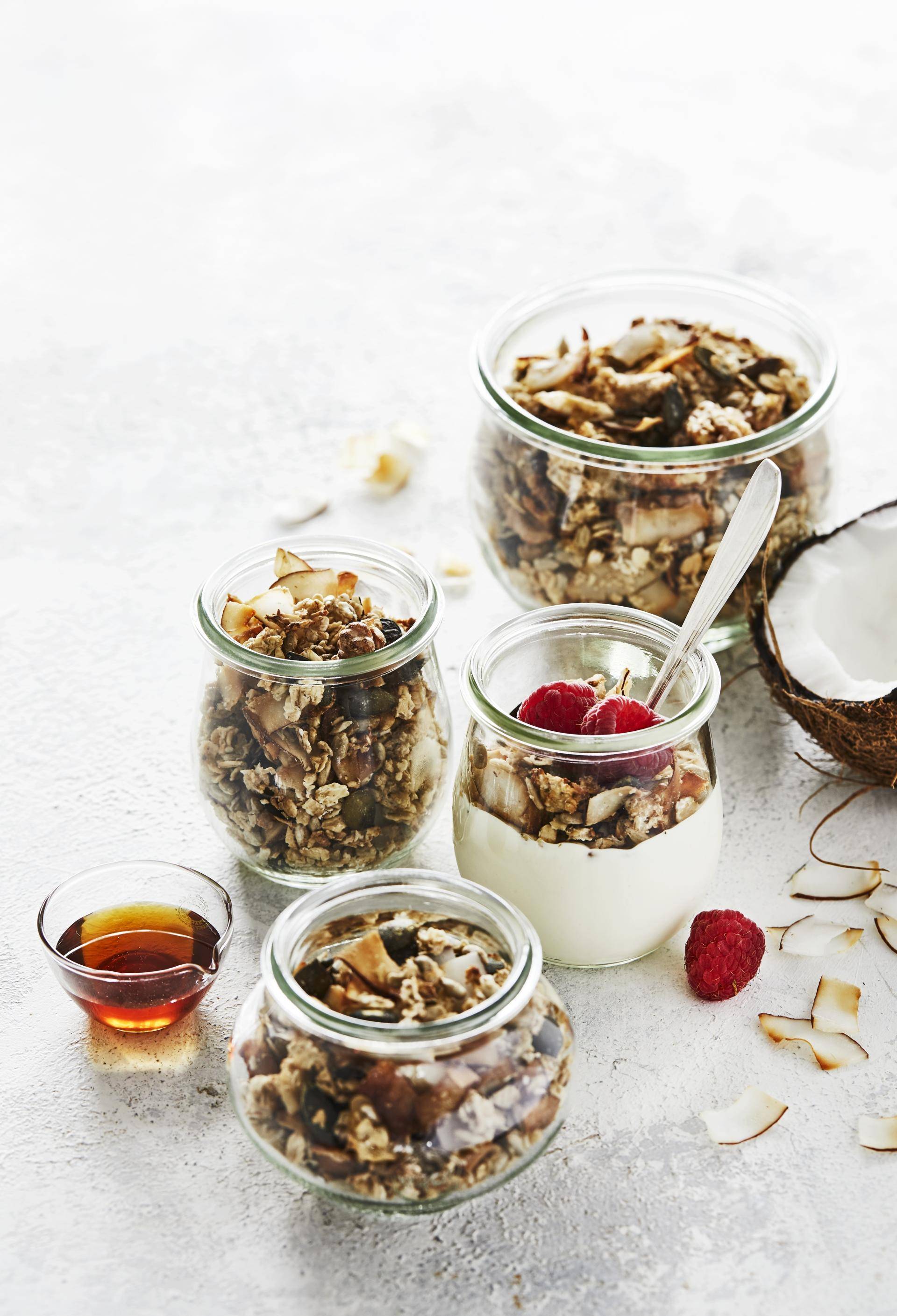 Hausgemachtes Ahorn-Pekannuss-Granola - Rezepte Crisp&Go 3P | Tefal