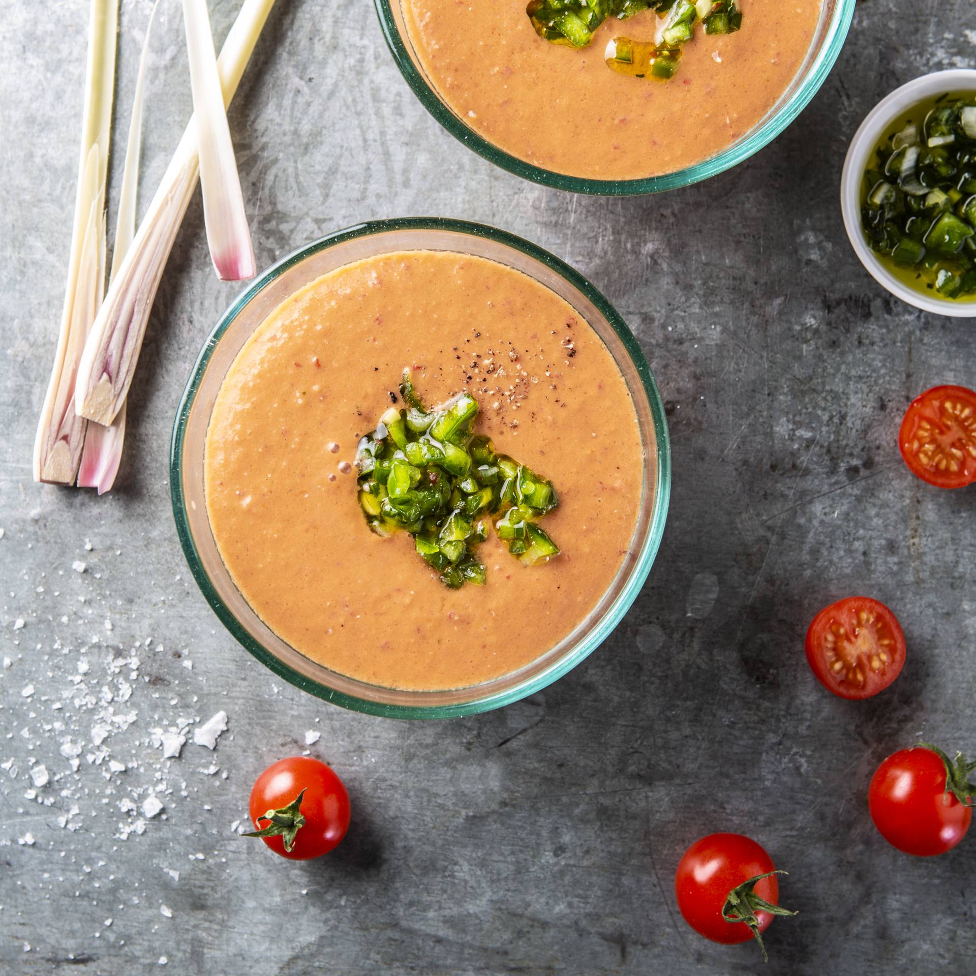 Tomaten-Gazpacho mit Zitronengras - Rezepte undefined | Tefal