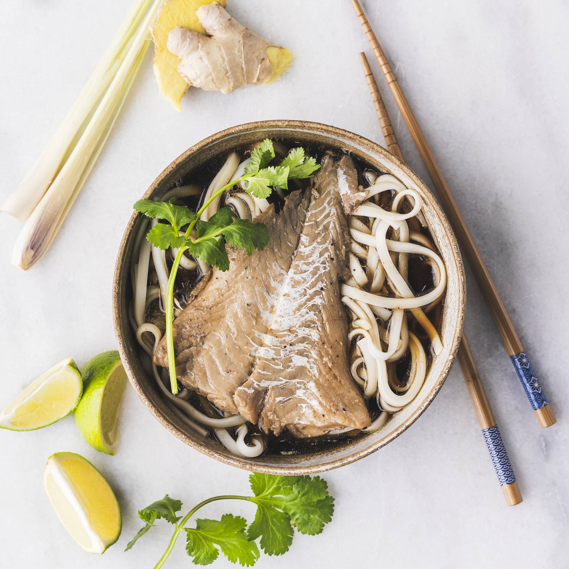 Sous-vide-Kabeljau mit Udon-Nudeln - Rezepte Smartcook Infinity Autostir | Tefal