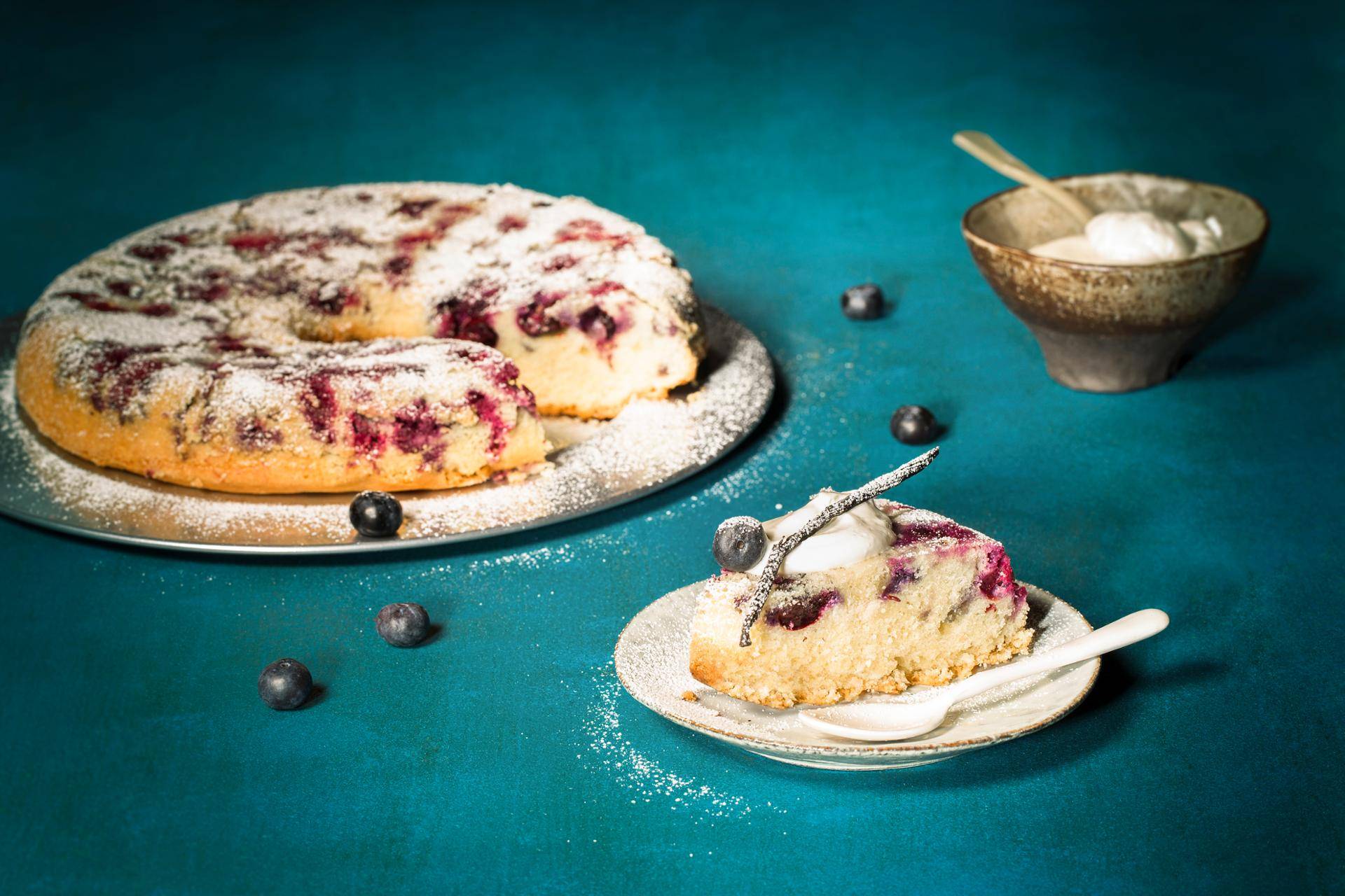 Heidelbeerkuchen - Rezepte Actifry Genius XL | Tefal