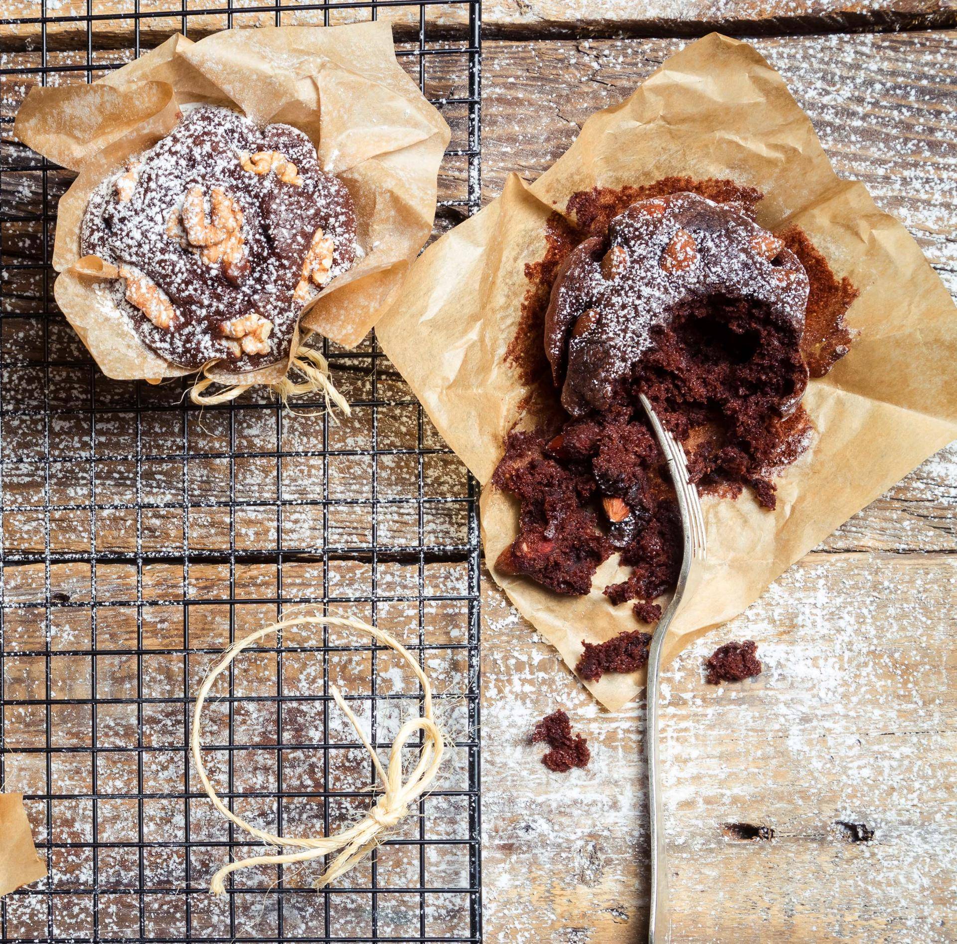 Schoko-Walnuss-Cupcakes - Rezepte Cake Factory | Tefal