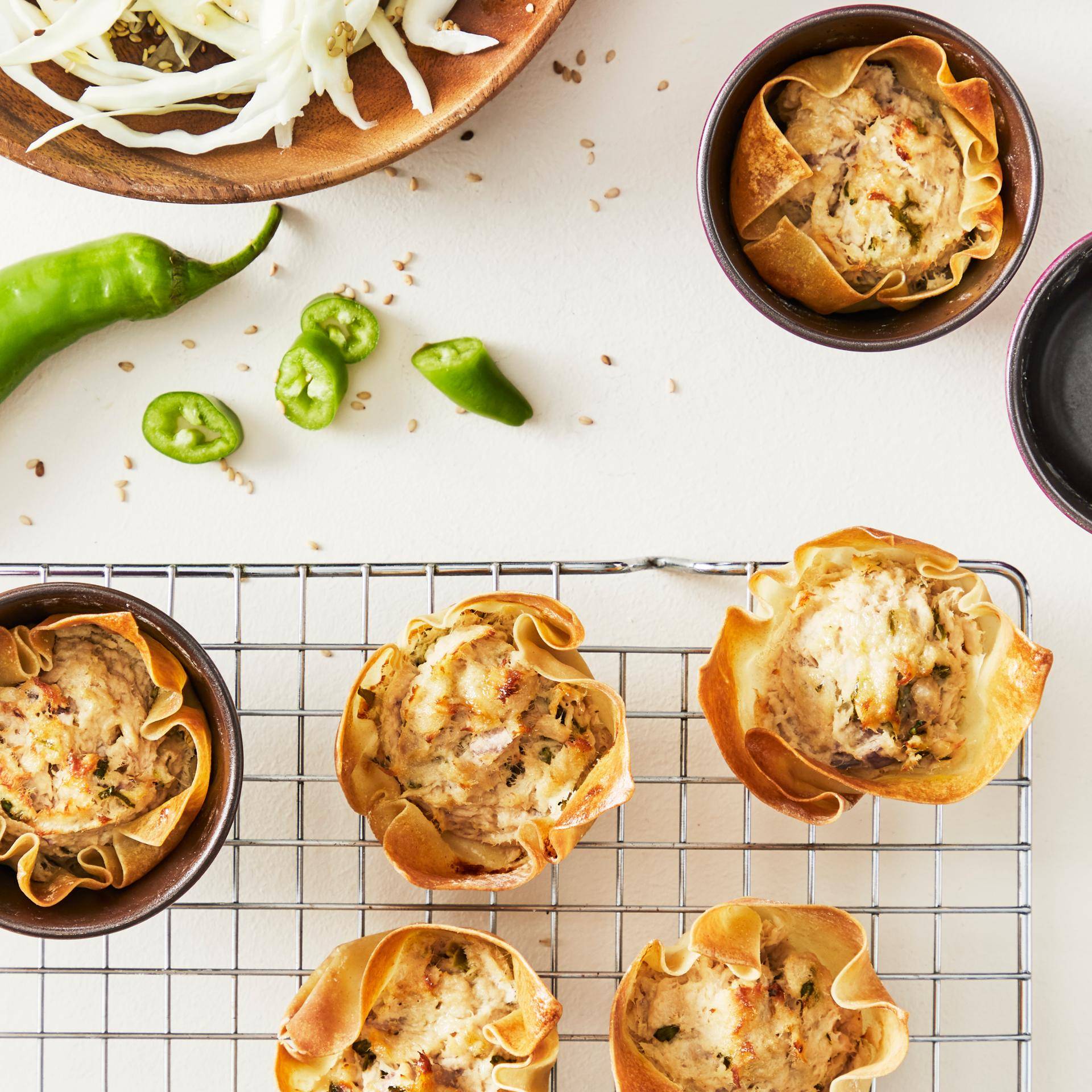 Tuna Wonton - Rezepte Cake Factory | Tefal