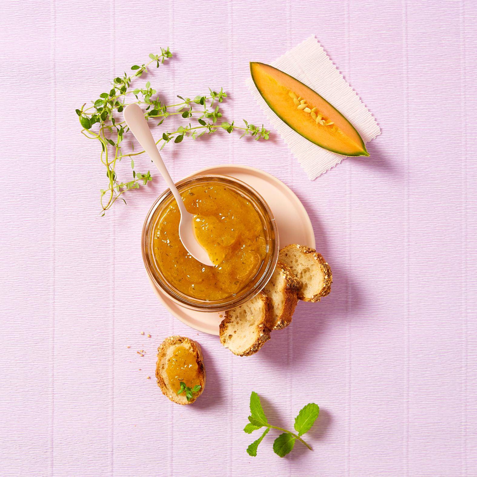 Melonenmarmelade mit Thymian, Zitrone und Minze - Rezepte Perfectmix Cook | Tefal