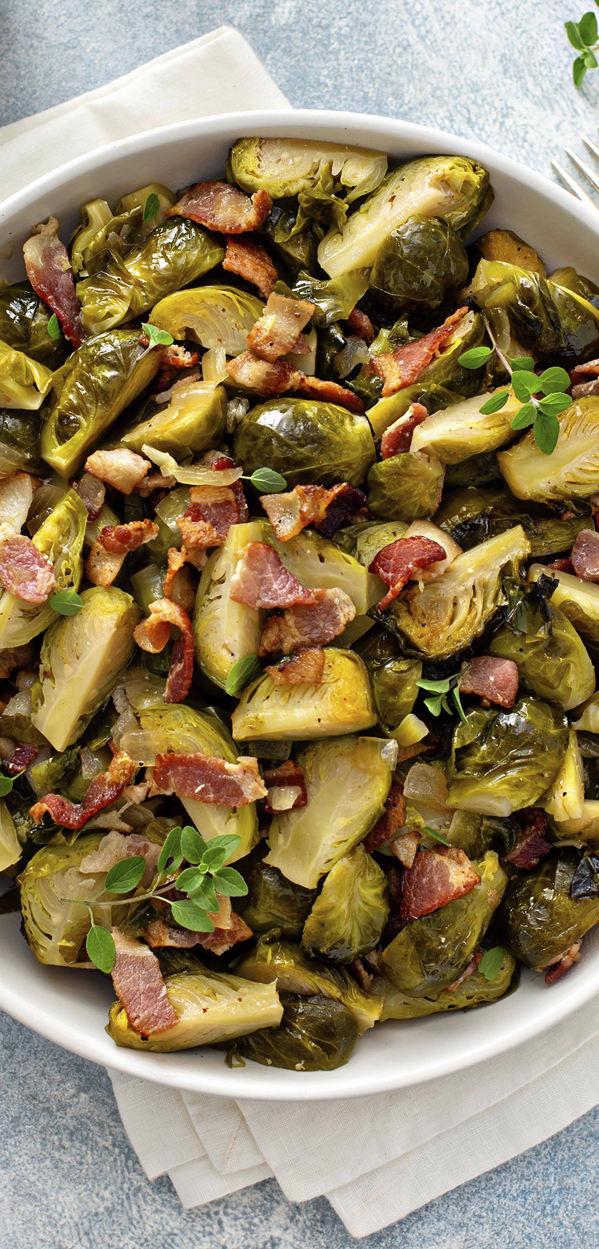 Gerösteter Rosenkohl mit Bacon und Senf - Rezepte Multicook actifry | Tefal