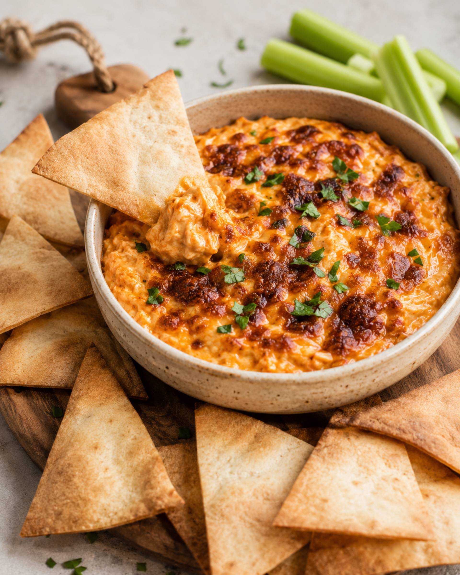 Buffalo-Hähnchen-Dip - Rezepte Crisp&Go 3P | Tefal