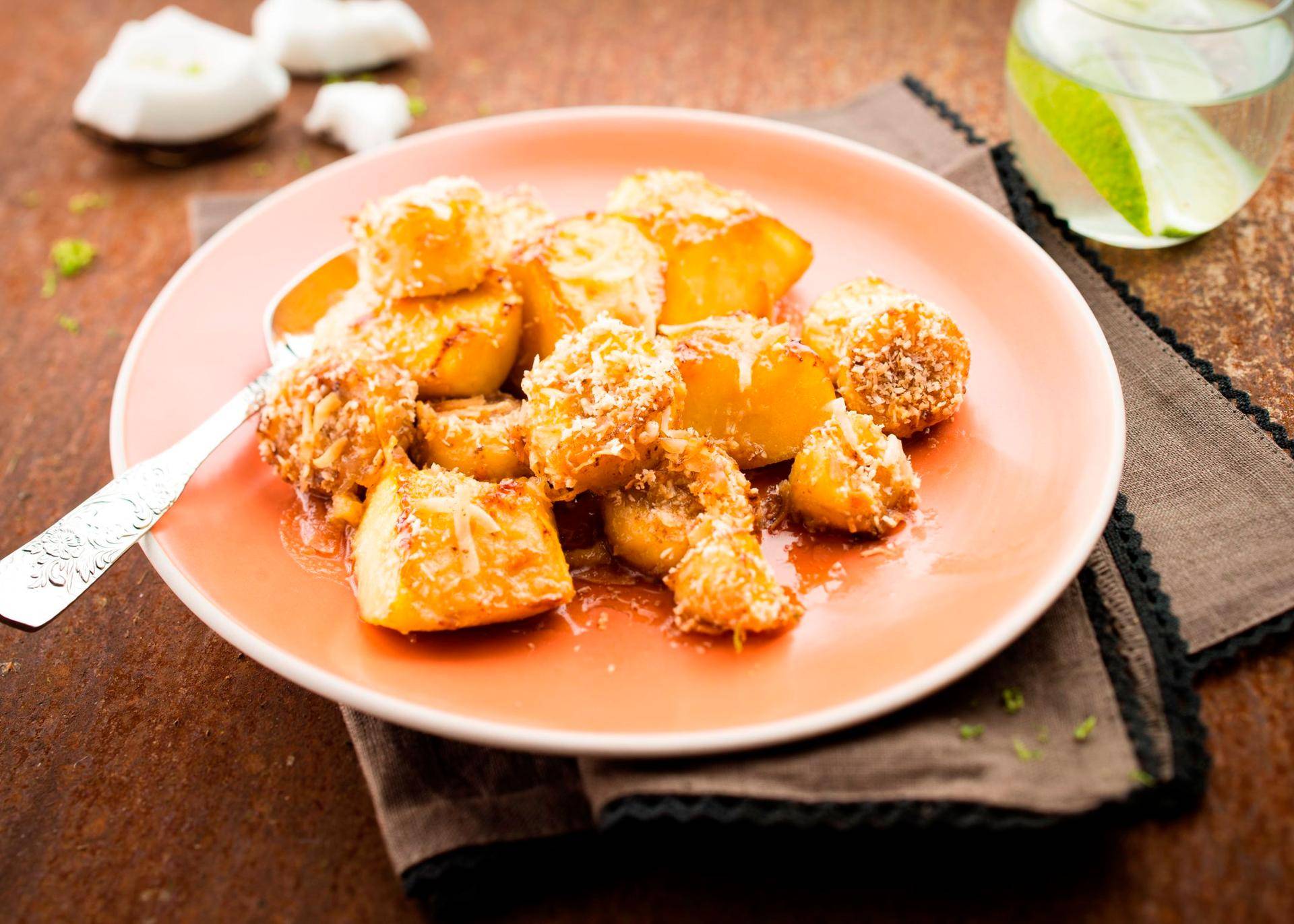 Äpfel und Bananen im Kokosmantel - Rezepte Actifry Genius | Tefal