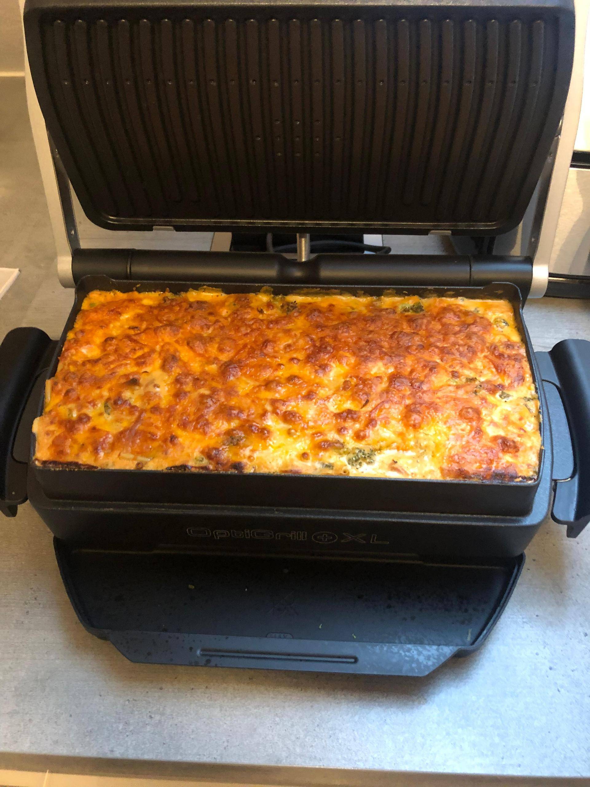 Maccheroni-Brokkoli-Schinken-Auflauf - Rezepte OptiGrill XL | Tefal