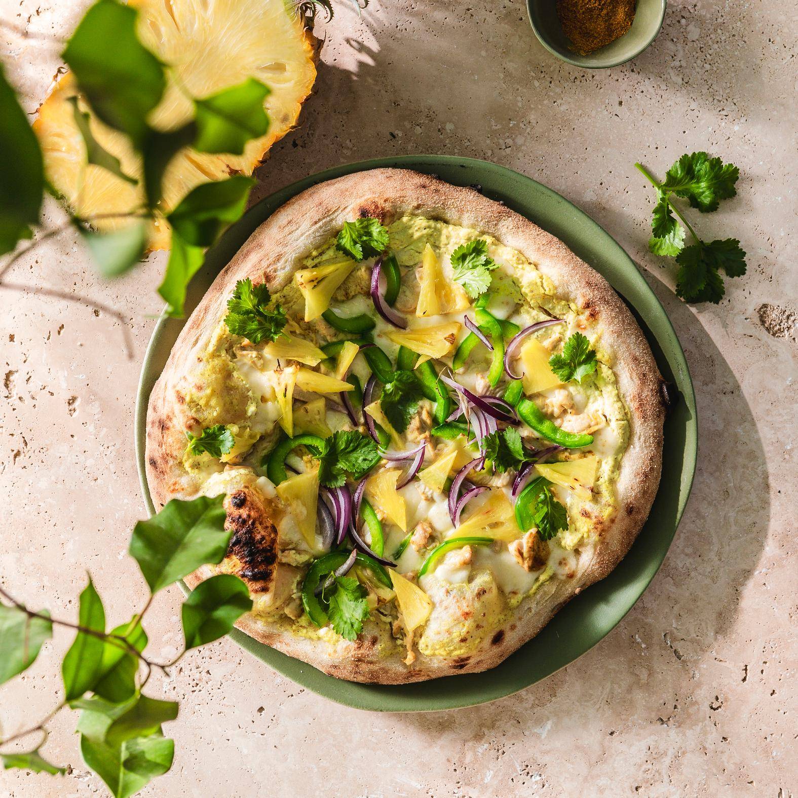 Hawaiianische Hähnchenpizza - Rezepte Pizza Pronto | Tefal