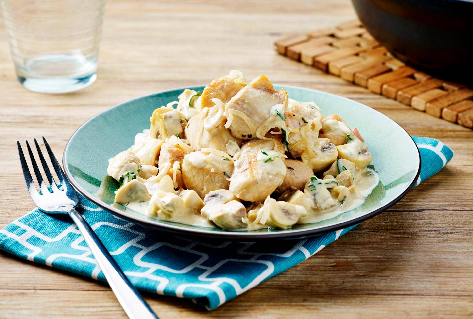 Hähnchen mit Champignons und Estragon - Rezepte Actifry Smart XL | Tefal