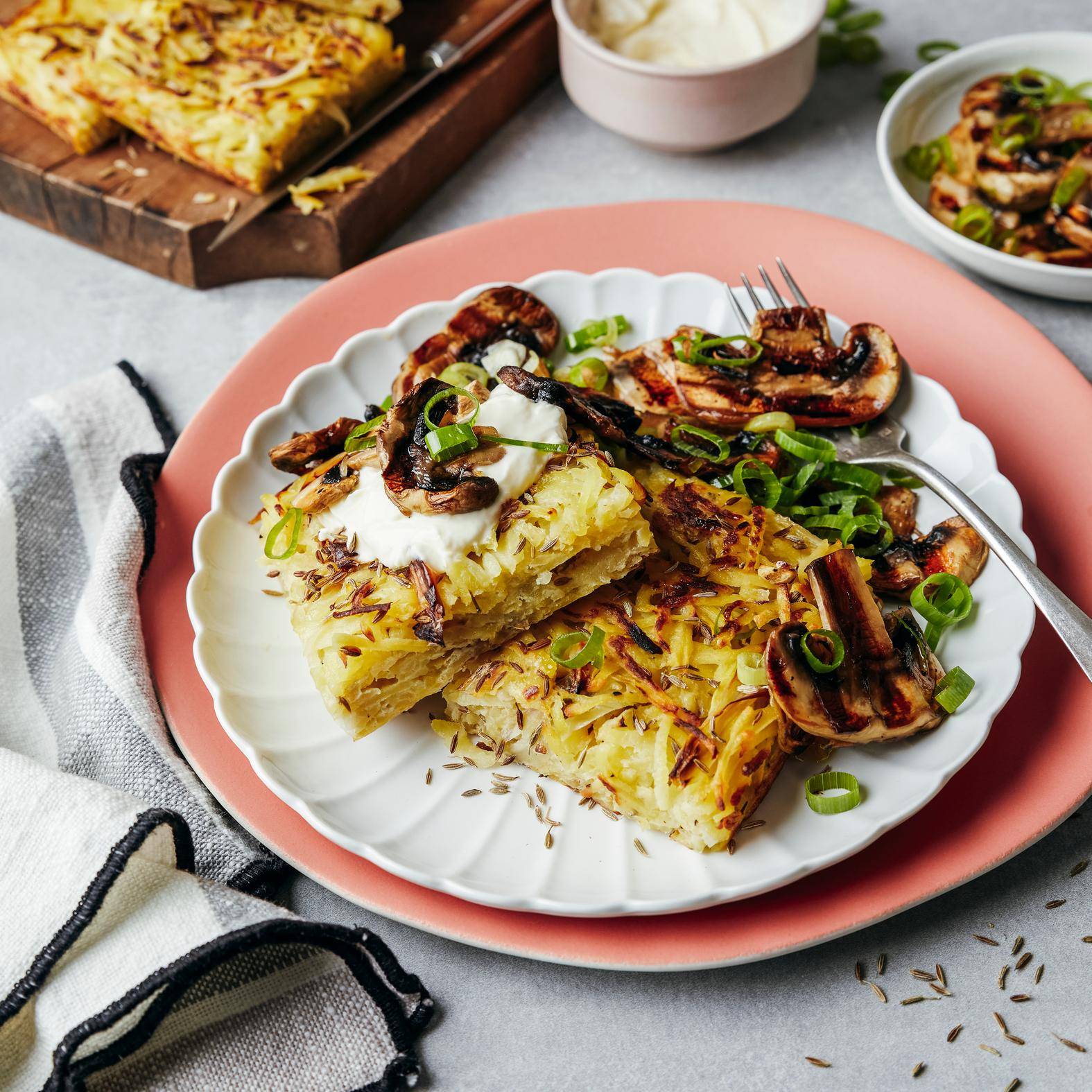 Schweizer Rösti mit gegrillten Champignons - Rezepte OptiGrill 2in1 | Tefal