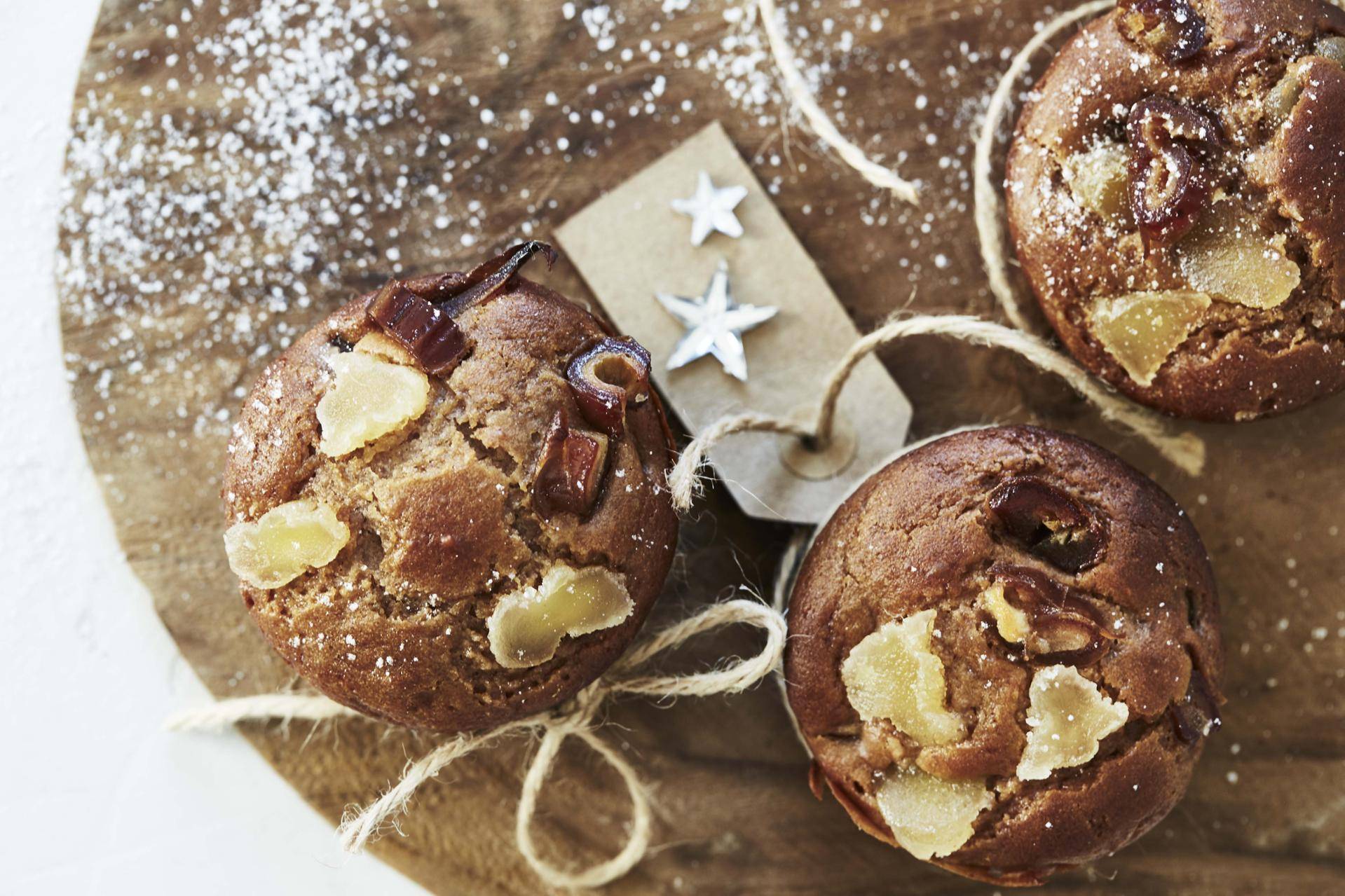 Glutenfreie Brot-Kuchen Muffins mit Datteln und kandiertem Ingwer - Rezepte Cake Factory | Tefal