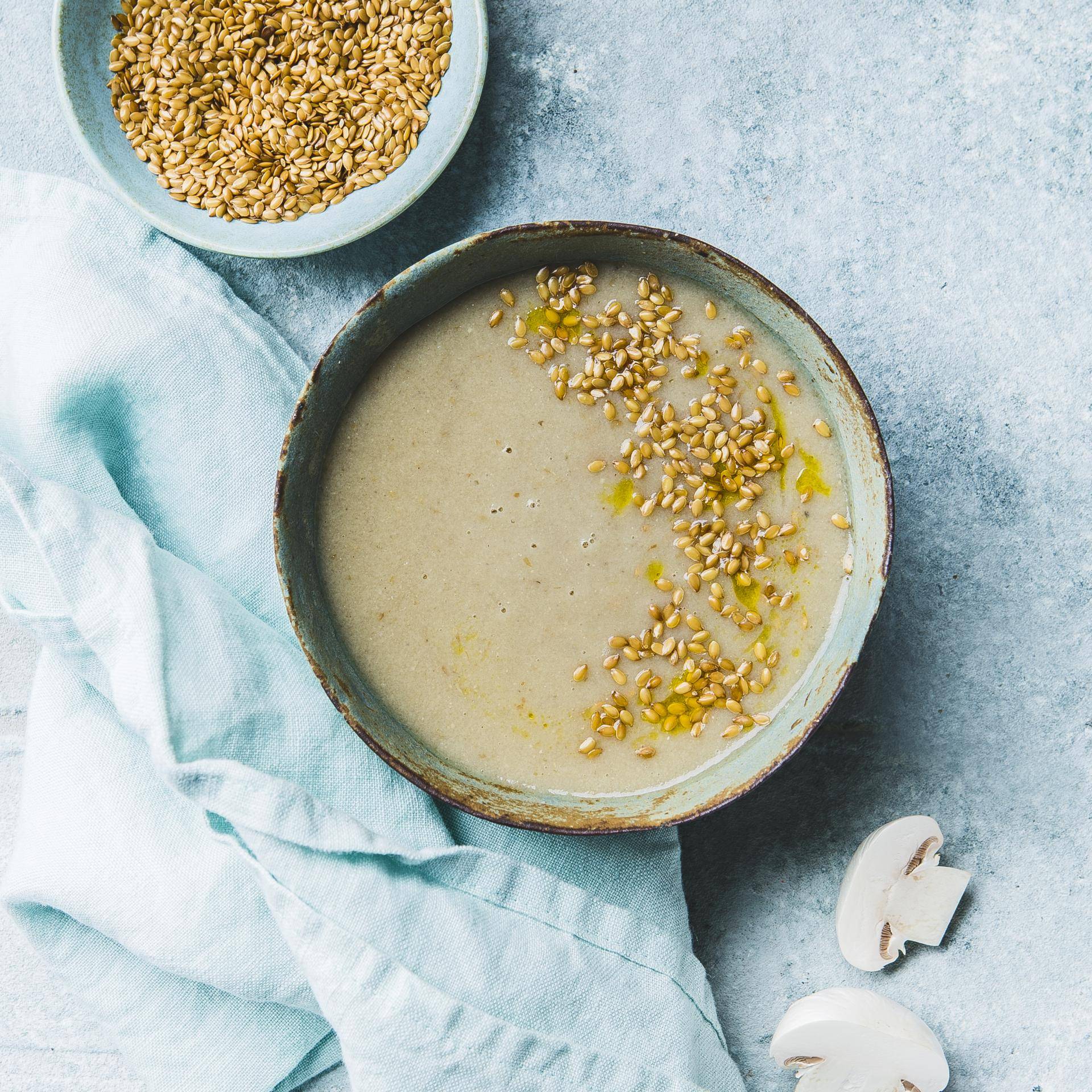 Cremige Pilz- und Leinsamensuppe - Rezepte undefined | Tefal