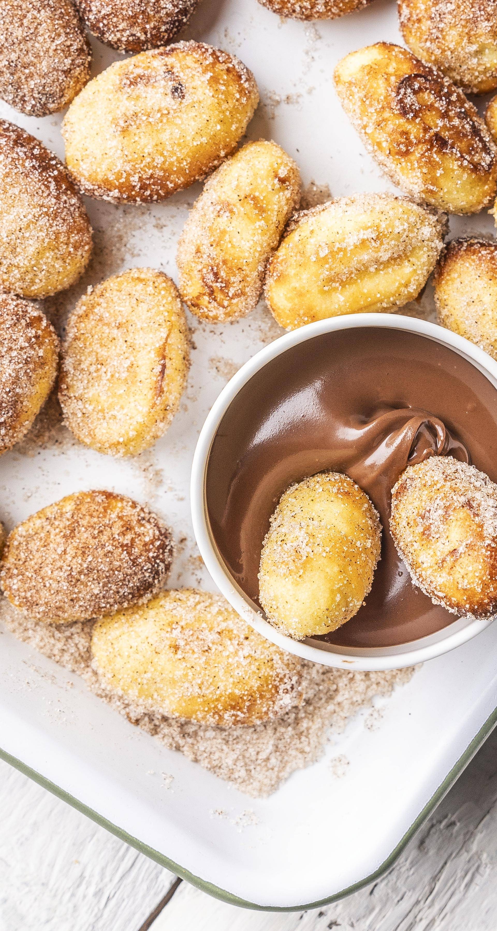 Churro-Gnocchi mit Schokoladendip - Rezepte Crisp&Go 3P | Tefal