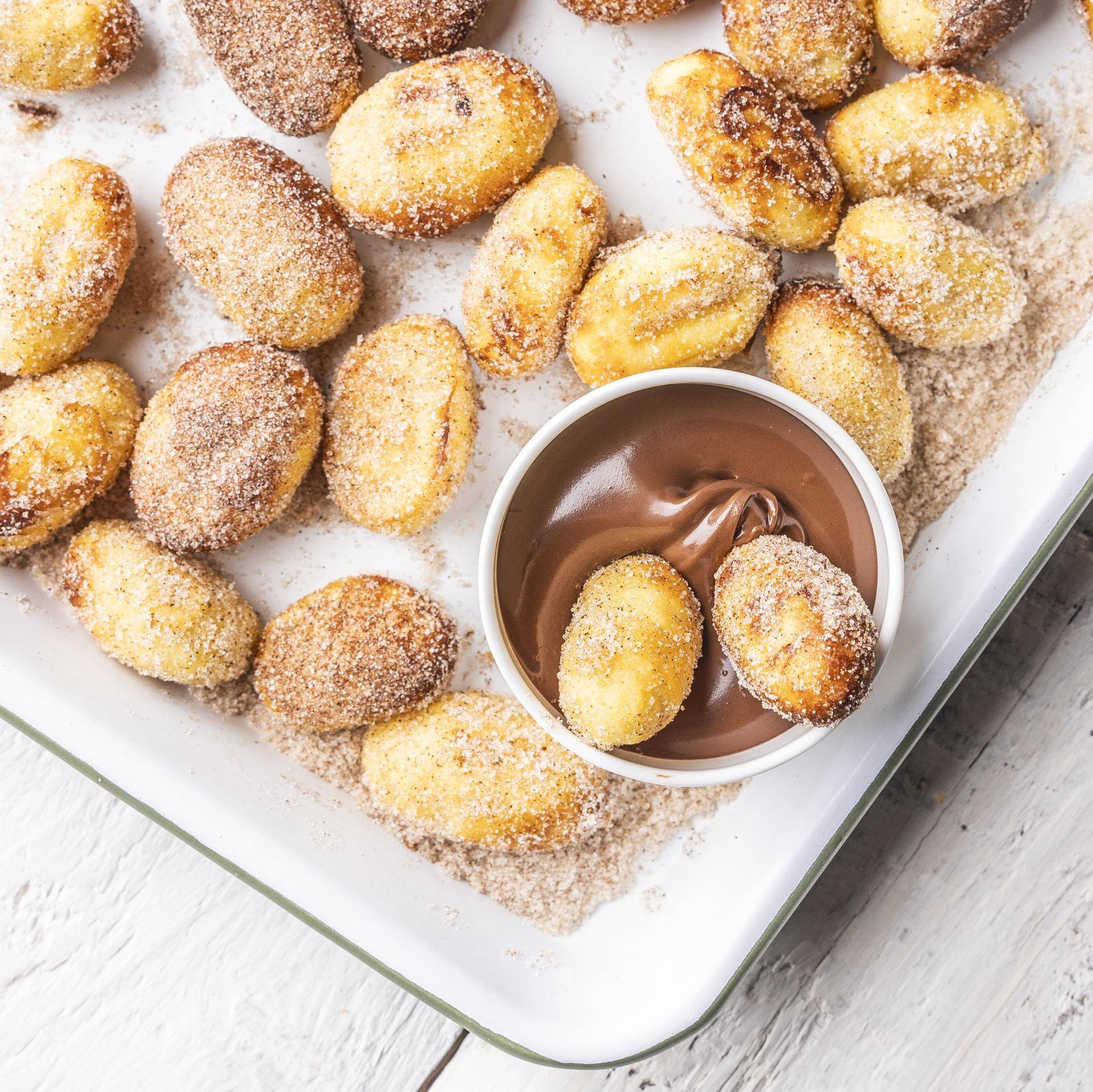 Churro-Gnocchi mit Schokoladendip - Rezepte Crisp&Go 3P | Tefal