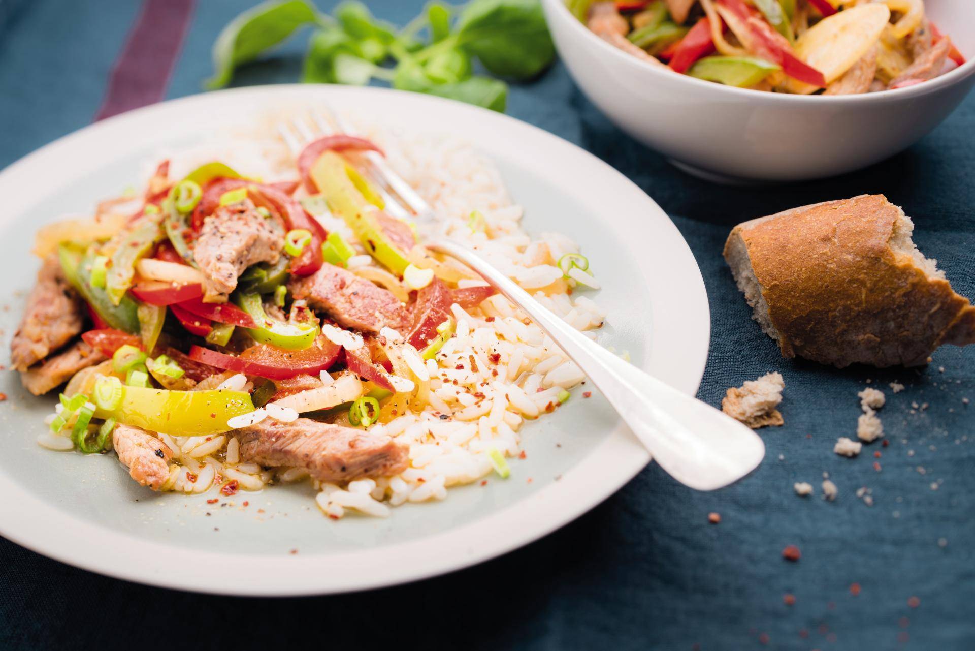 Schweinefleisch und Paprika - Rezepte Turbo Cuisine | Tefal