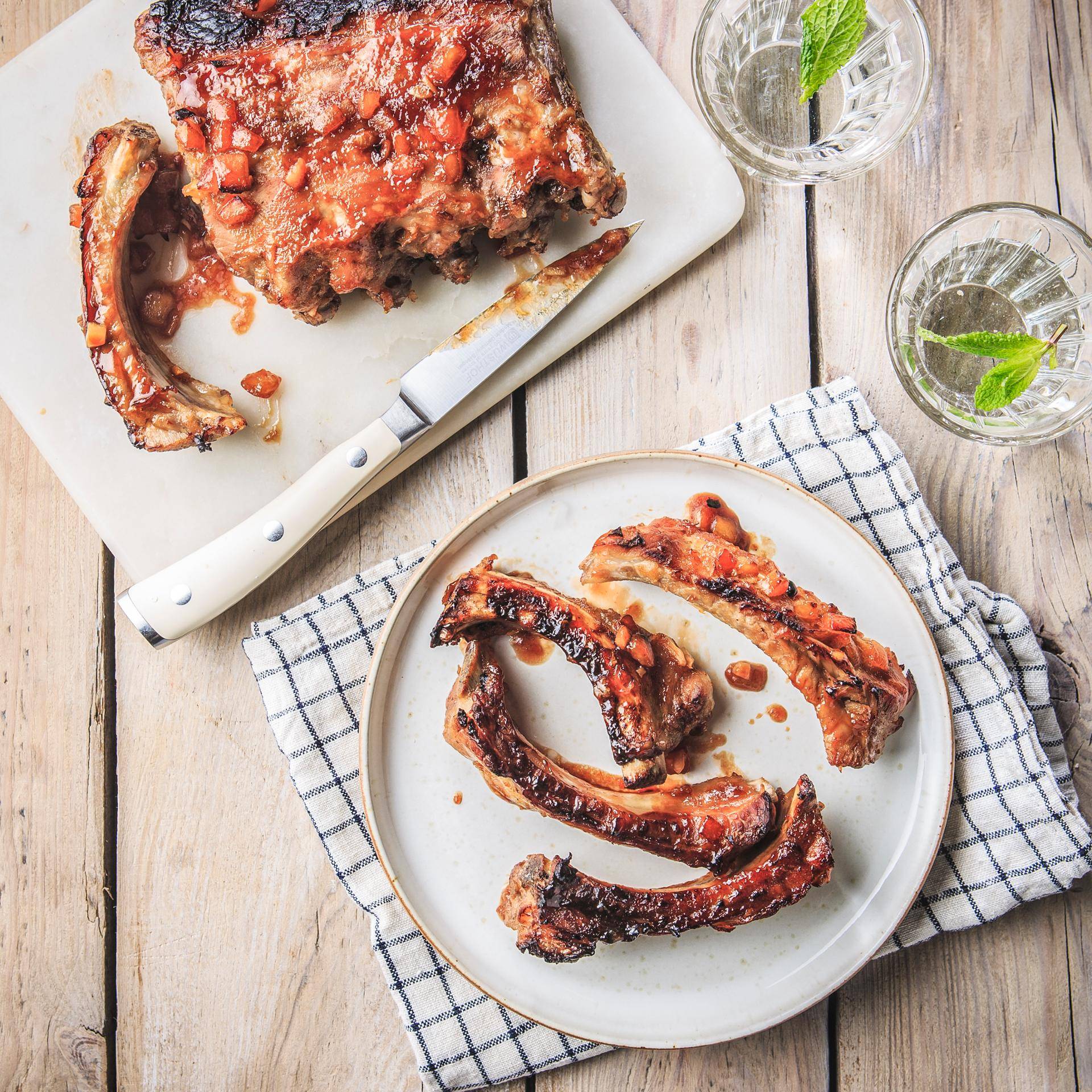 Karamellisierte Rippchen - Rezepte EASY FRY & GRILL 2 in 1 DIGITAL | Tefal