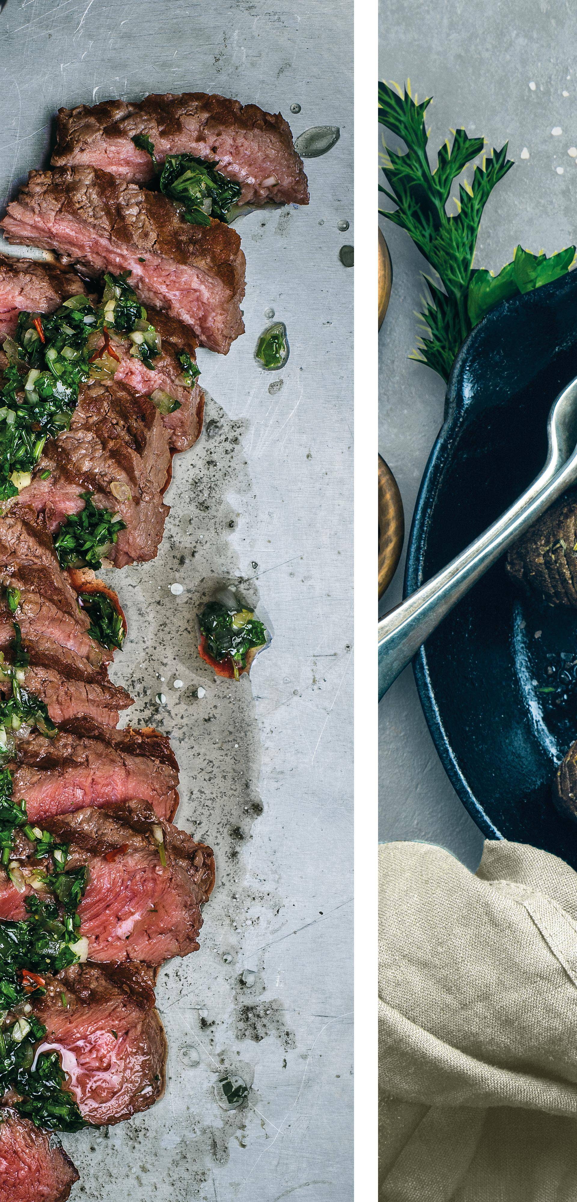 Lendensteaks mit Knoblauchbutter und Parmesankartoffeln - Rezepte Dual EasyFry&Grill | Tefal