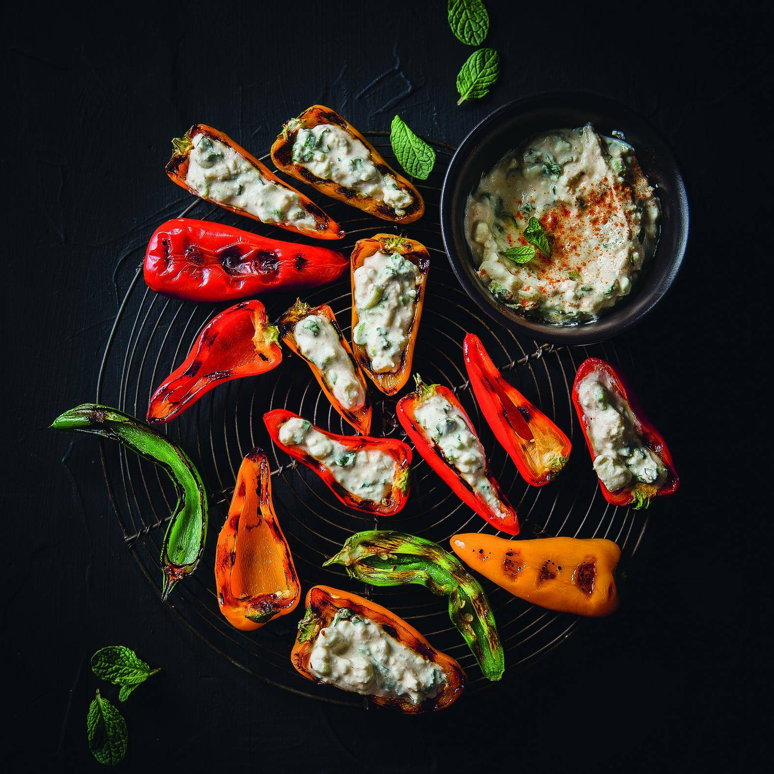 Gefüllte Mini-Paprika - Rezepte Optigrill Elite | Tefal