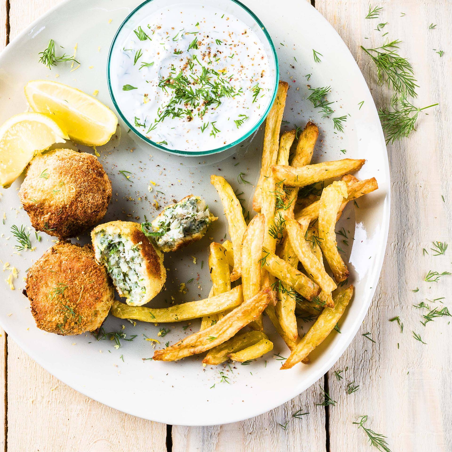 Fischkroketten, Dill-Pommes - Rezepte Actifry Genius XL 2in1 | Tefal
