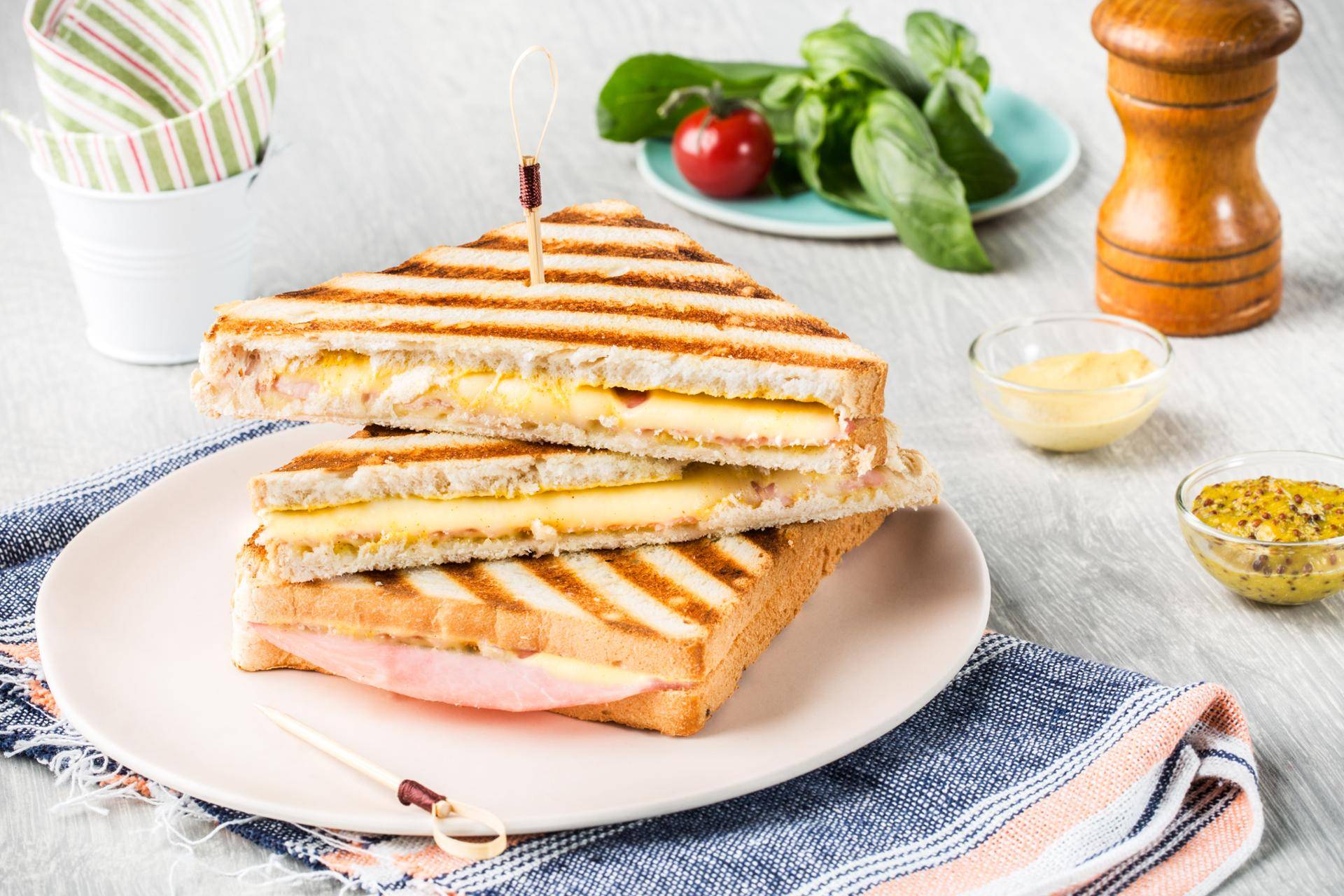 Schinken-Käse-Sandwich - Rezepte OptiGrill | Tefal
