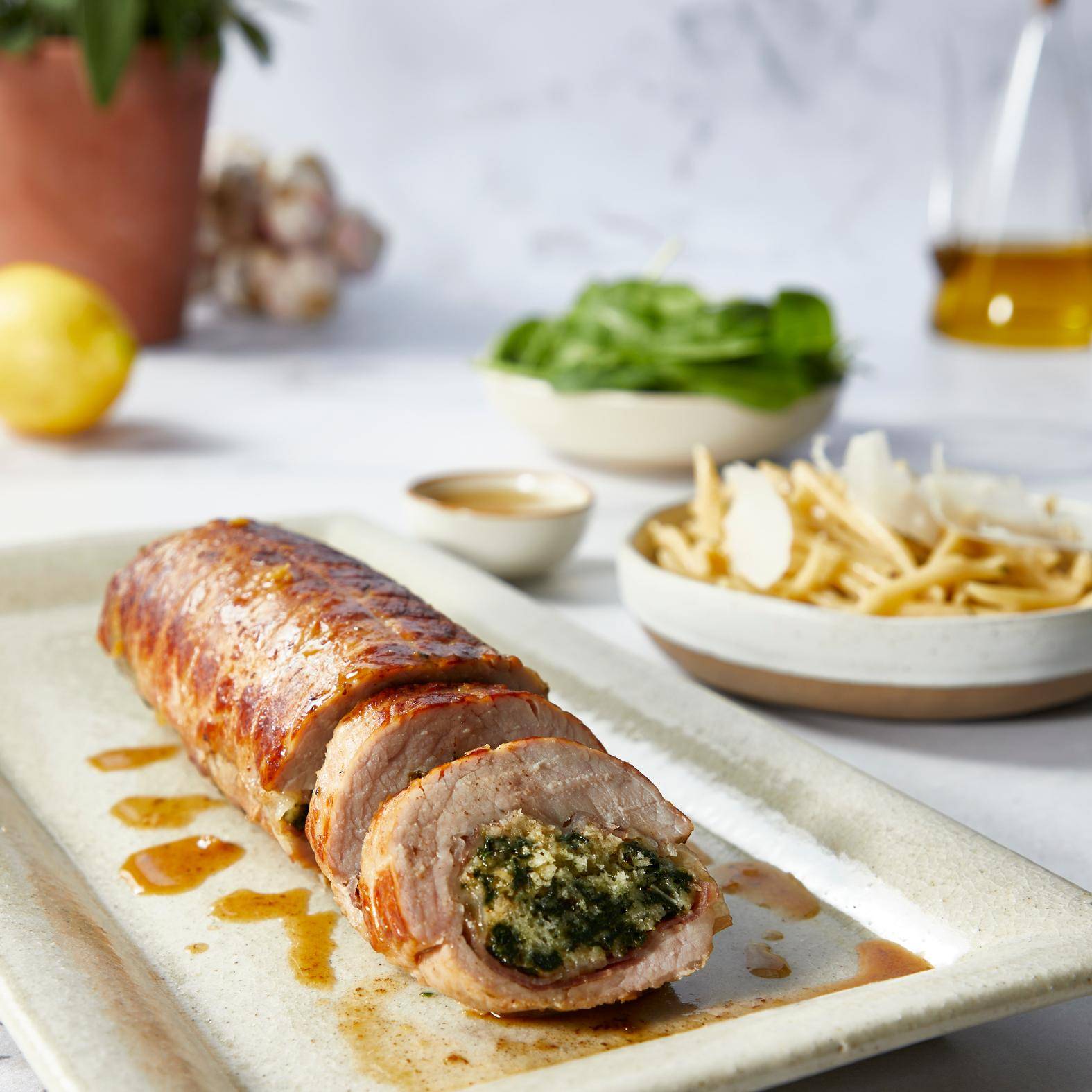 Kalbsroulade gefüllt mit Spinat - Rezepte OptiGrill 4in1 XL | Tefal