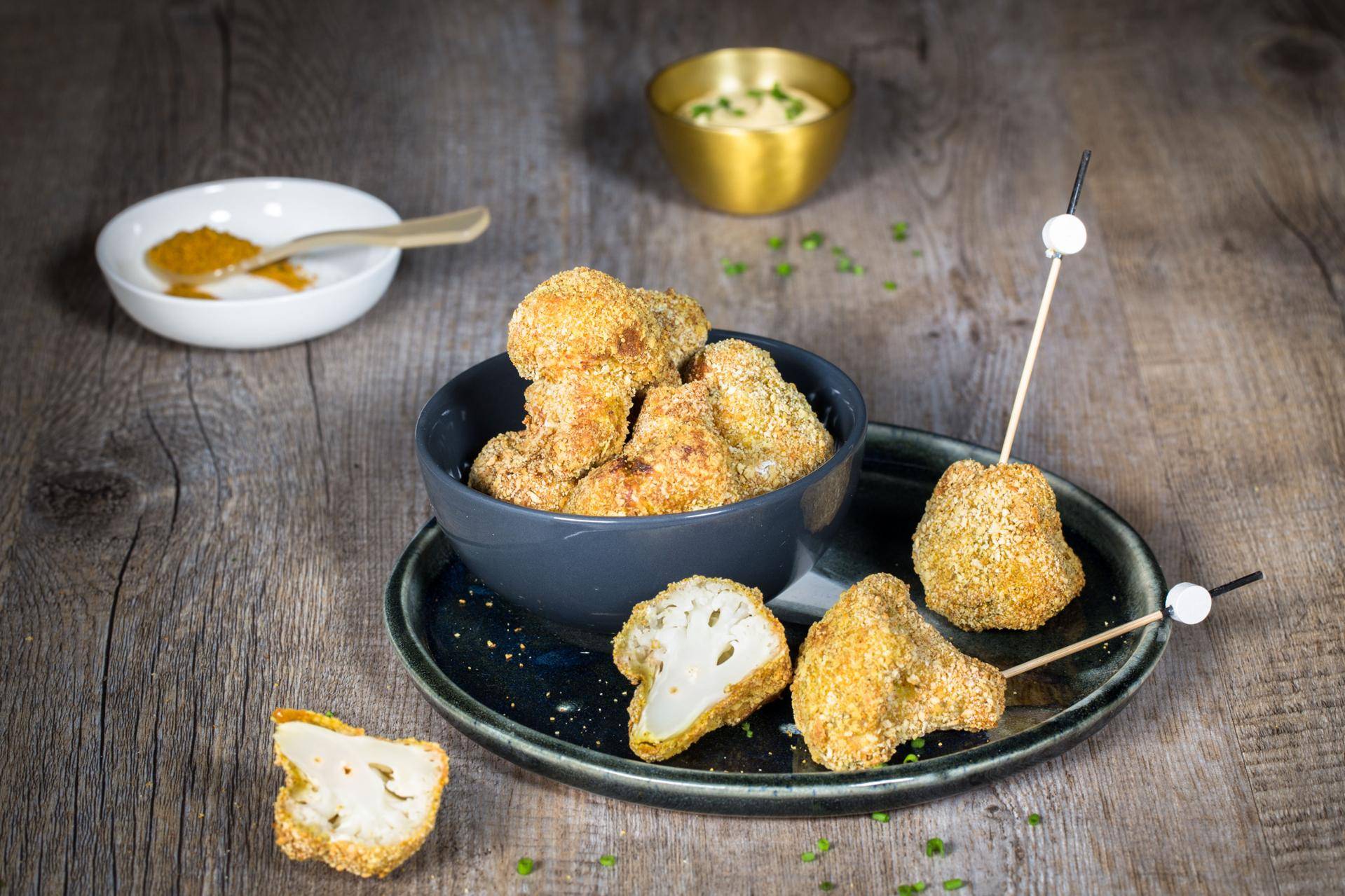 Panierter Blumenkohl mit Curry - Rezepte EASY FRY GRILL & STEAM 3 in 1 | Tefal