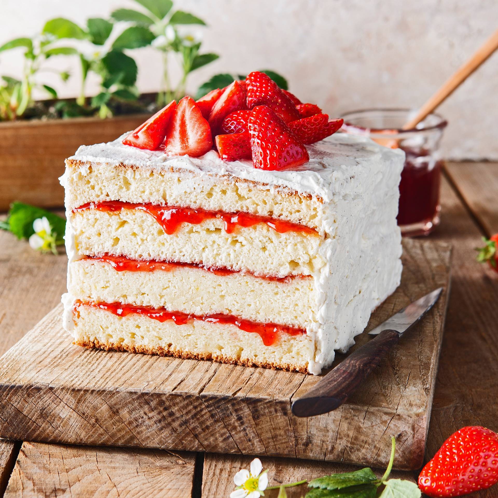 Erdbeeren Schichtkuchen - Rezepte Cake Factory | Tefal