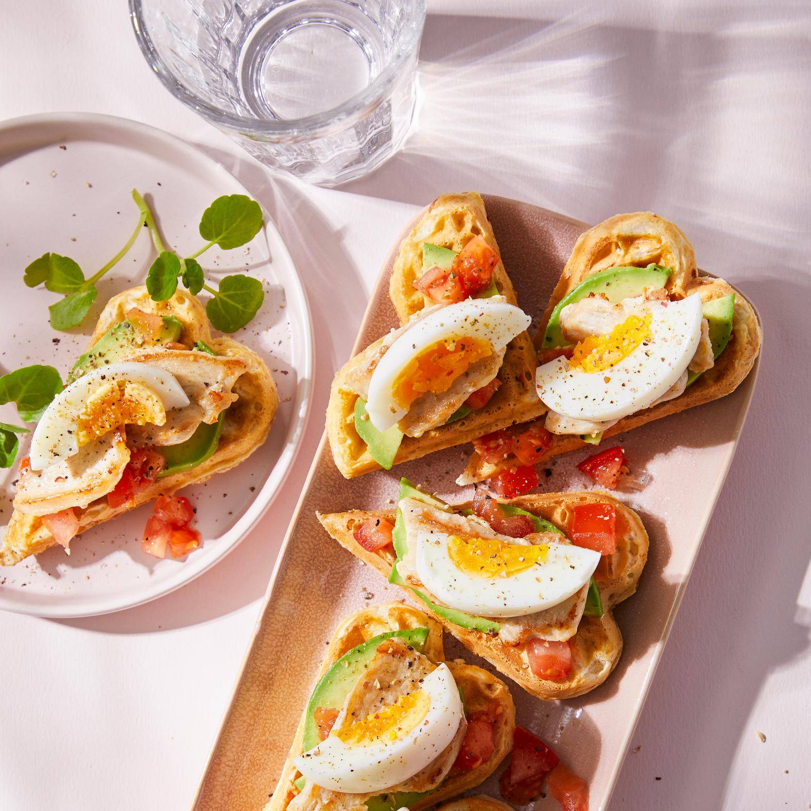 Herzwaffeln mit Huhn und Avocado - Rezepte Snack Collection MECHANICAL | Tefal