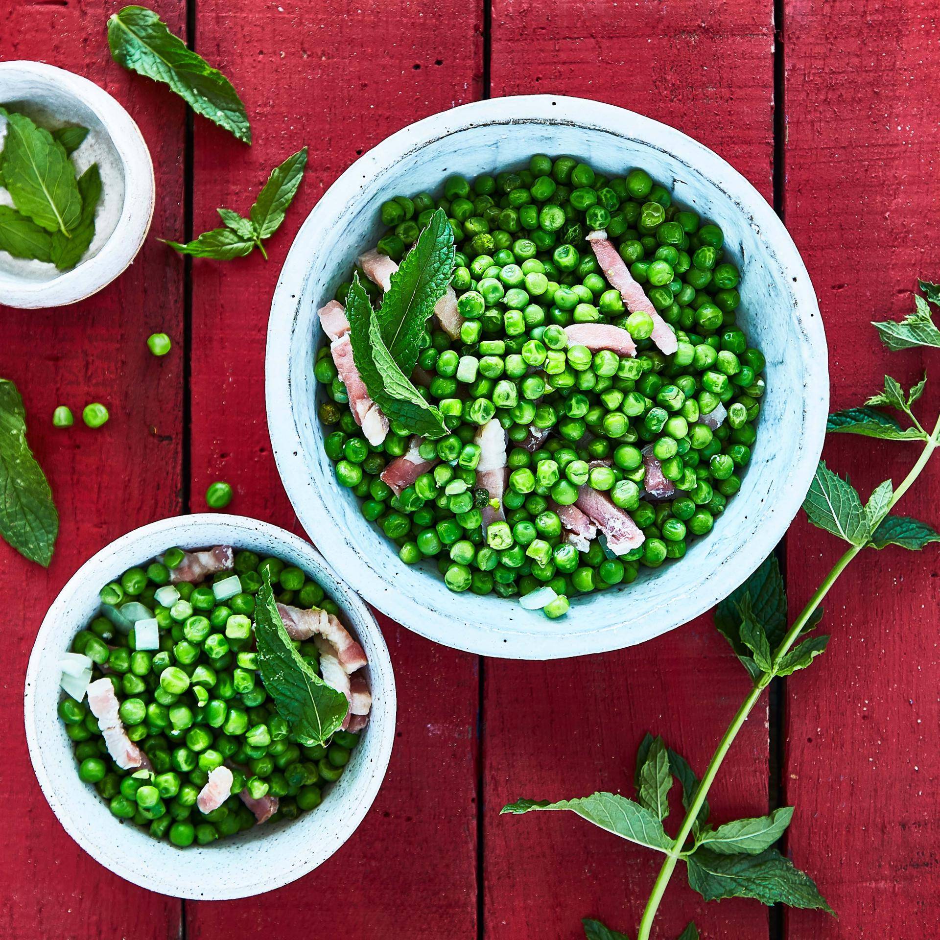 Grüne Erbsen mit Minze - Rezepte Actifry Express 1kg | Tefal