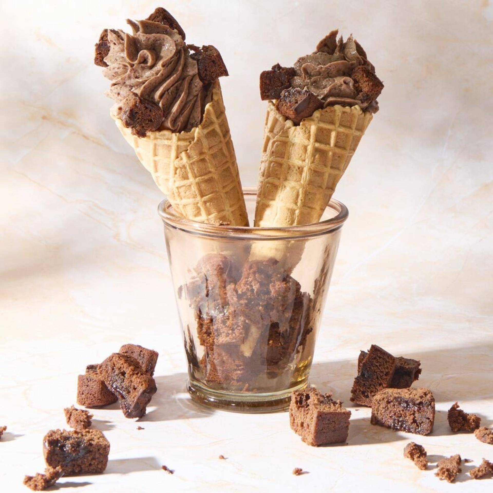 High-Protein Brownie Softeis - Rezepte Freezi | Tefal