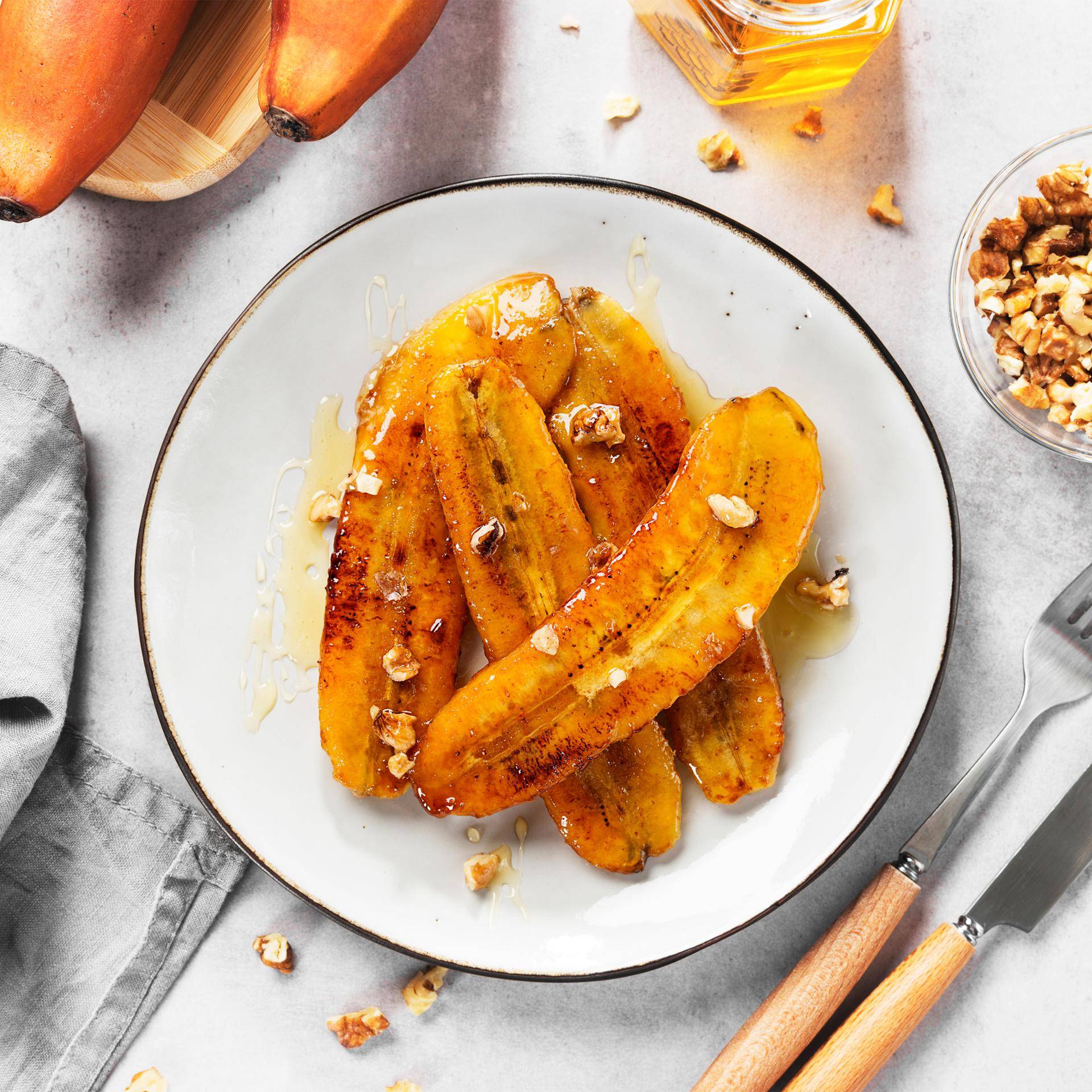 Karamellisierte Bananen - Rezepte Dual EasyFry&Grill | Tefal