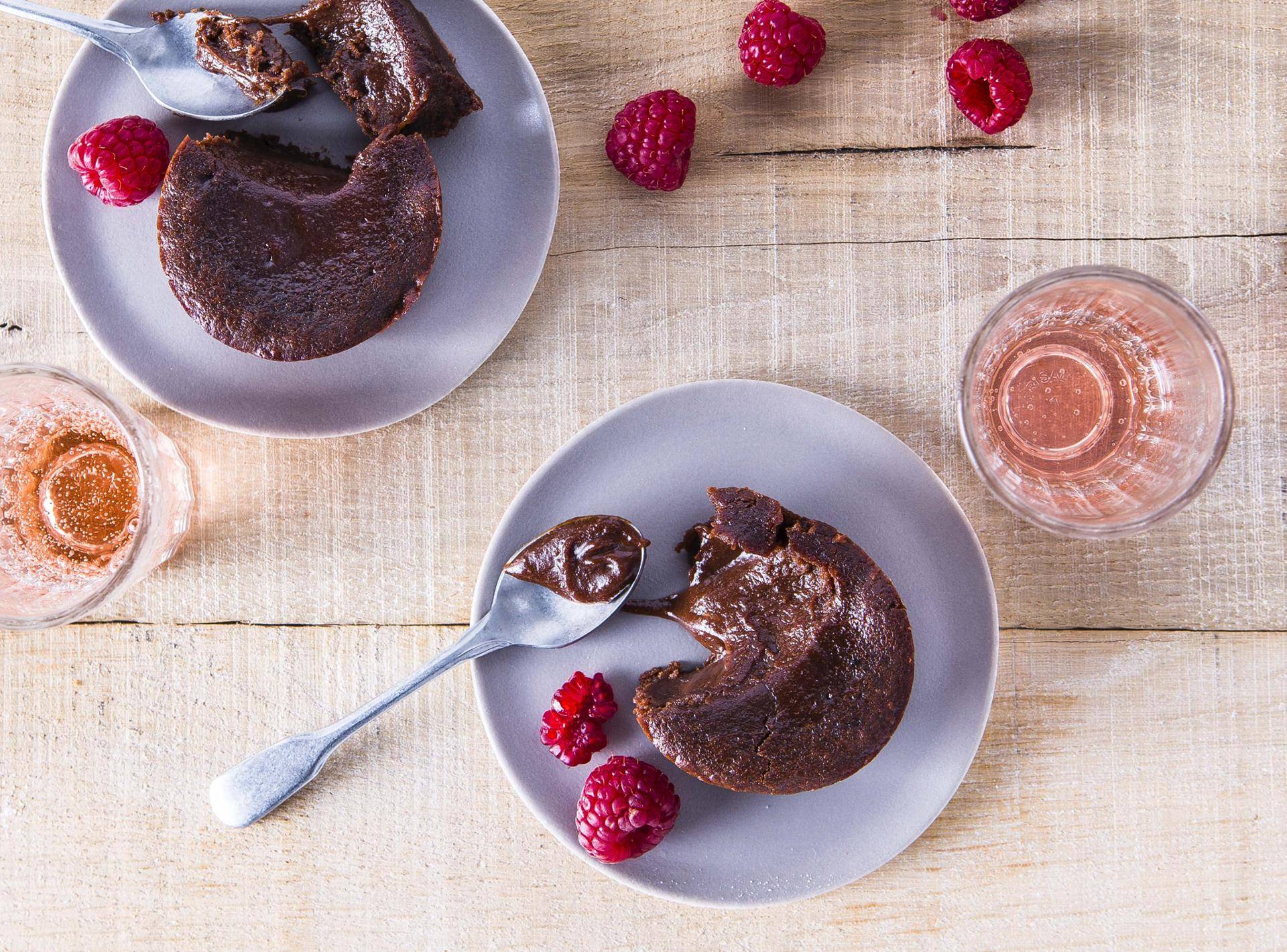 Glutenfreier, veganer Schokoladenfondant-Kuchen - Rezepte Cake Factory | Tefal