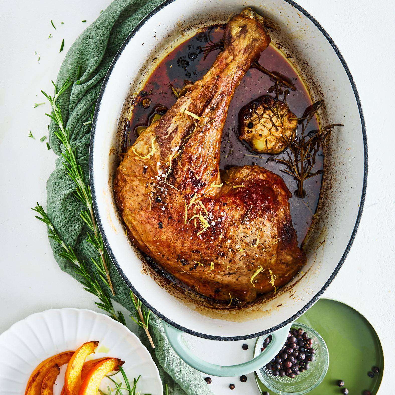 Gebratene Putenkeule mit Kräutern - Rezepte Pfannen & Töpfe | Tefal
