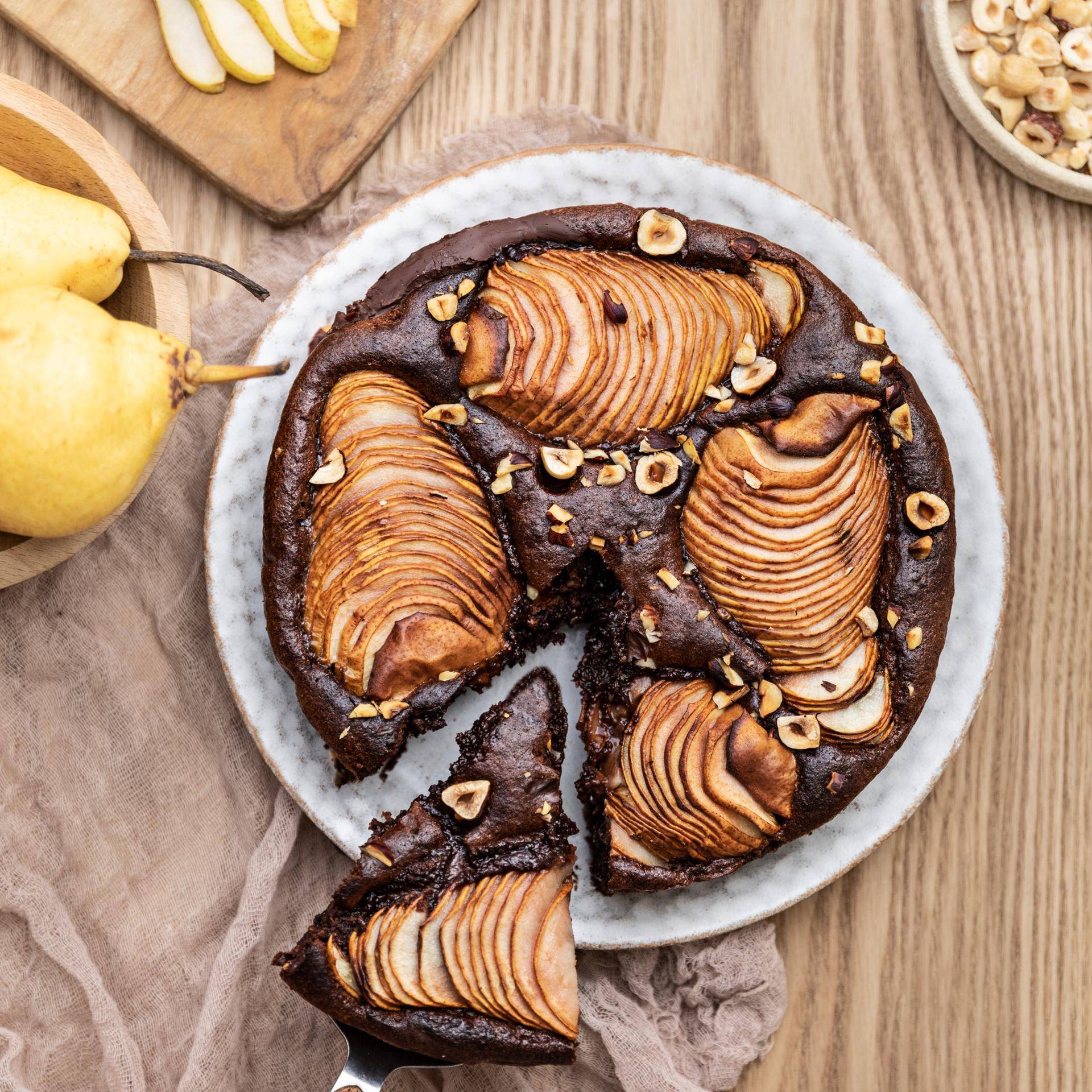 Glutenfreier Schokoladenkuchen mit Birnen - Rezepte Pfannen & Töpfe | Tefal