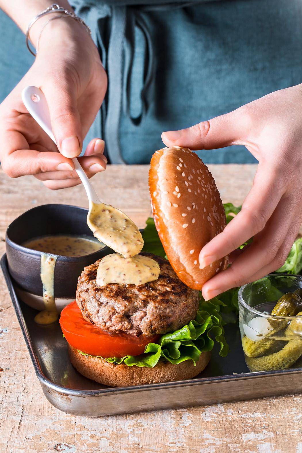 Deluxe Hamburger - Rezepte Easy Fry Mega | Tefal