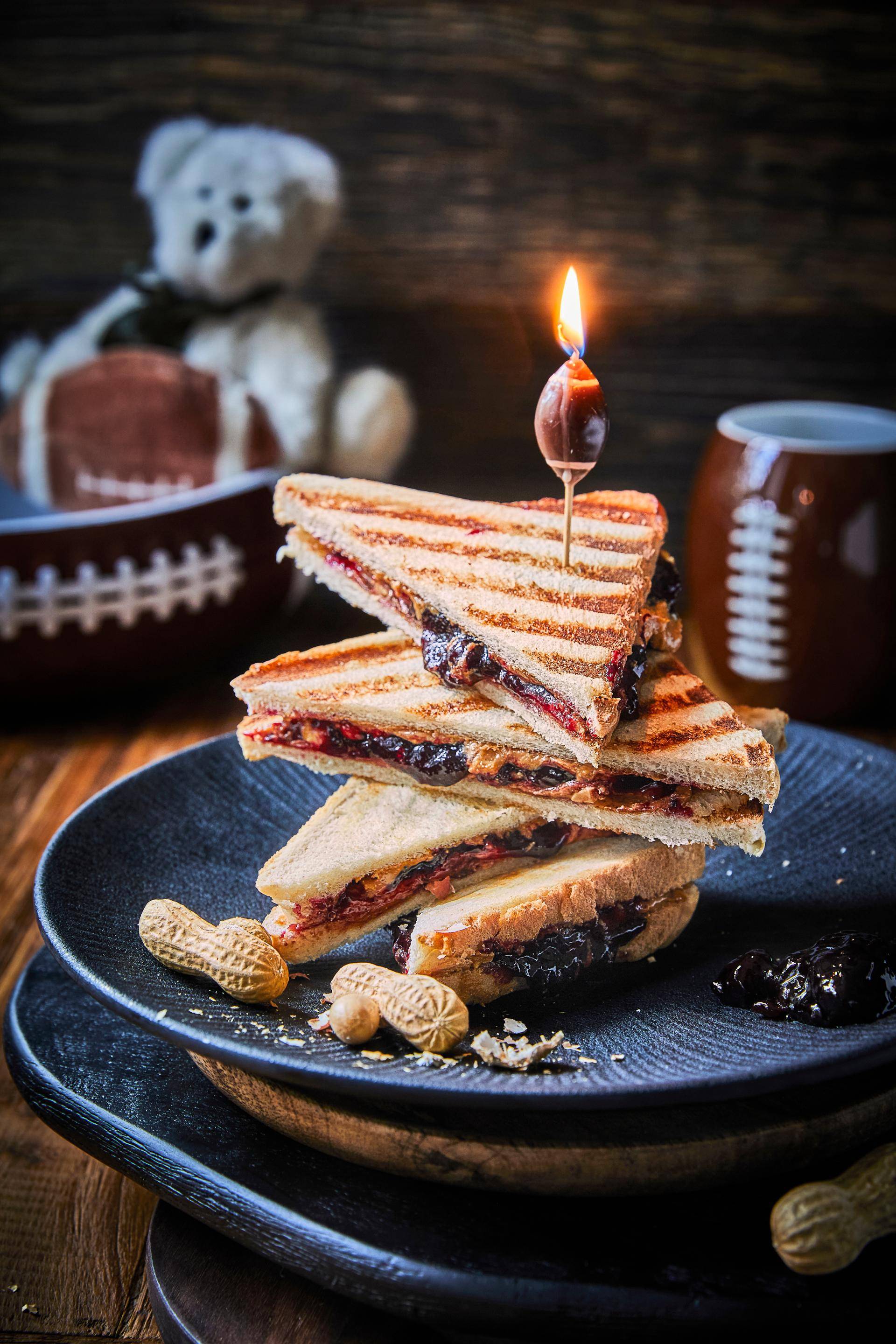 Grilled Peanutbutter-Jelly-Sandwich - Rezepte OptiGrill XL | Tefal