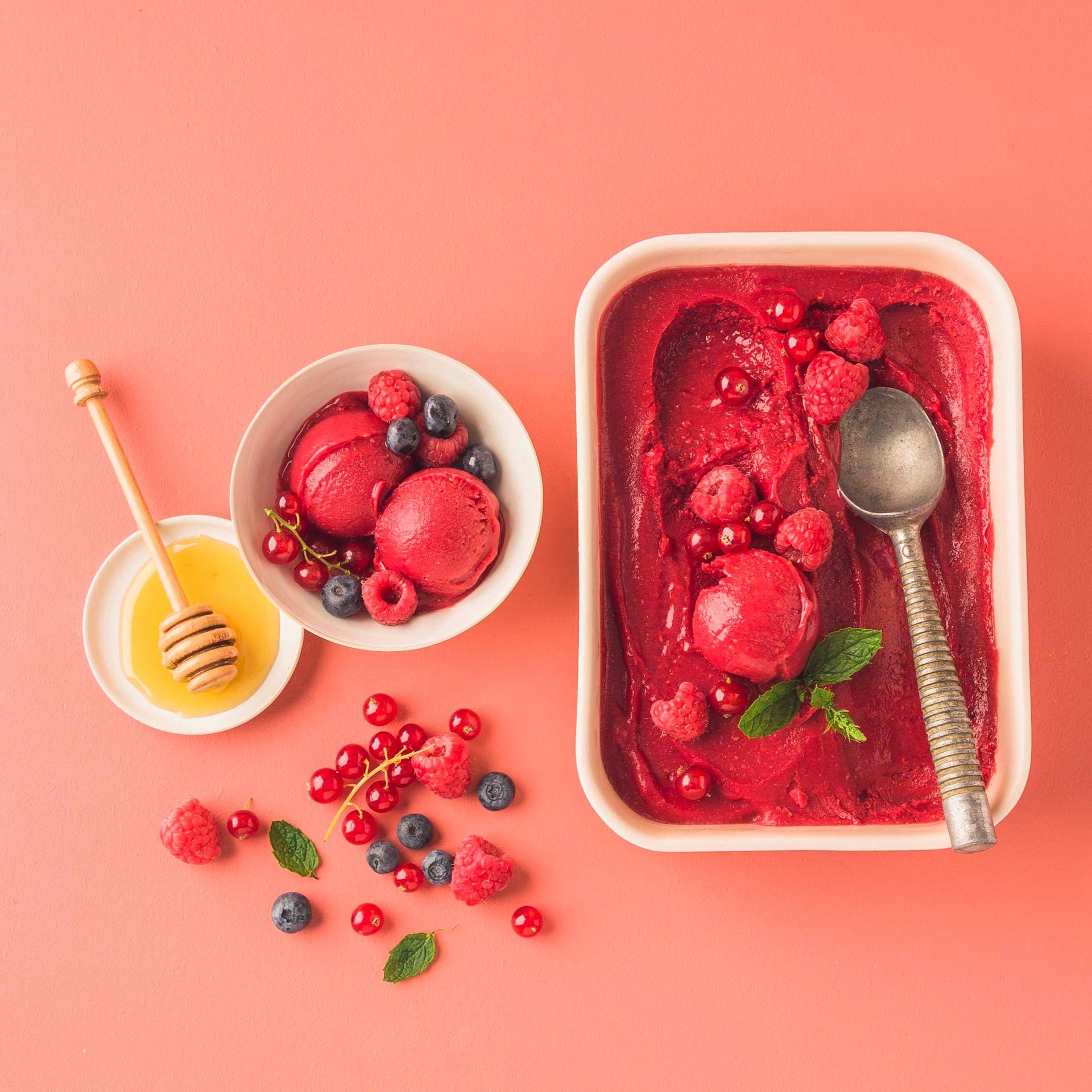 Litschi und rote Beeren Sorbet - Rezepte Perfectmix + | Tefal