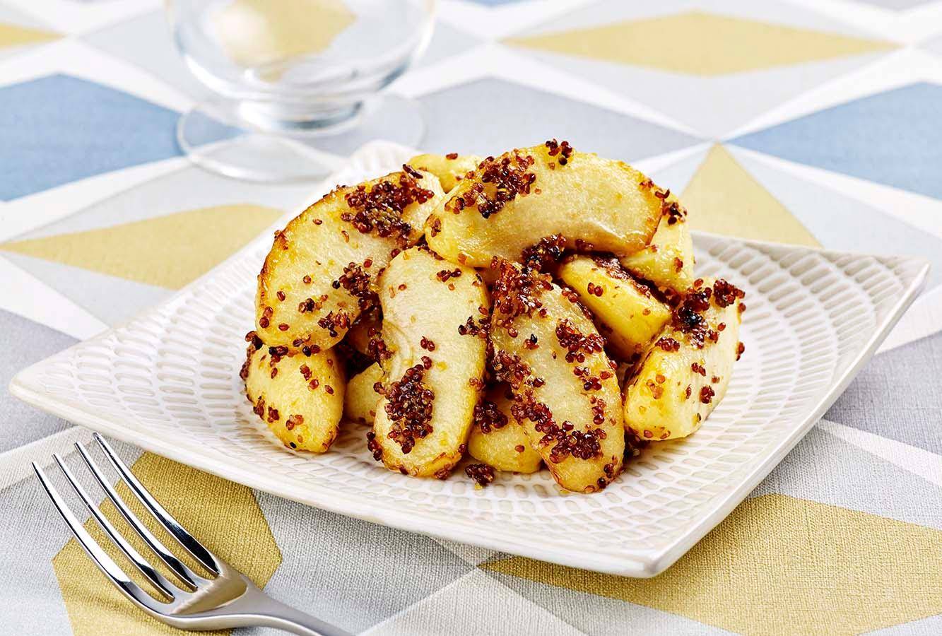 Äpfel mit Honig und ein wenig grobkörnigem Senf - Rezepte Actifry Original 1kg | Tefal