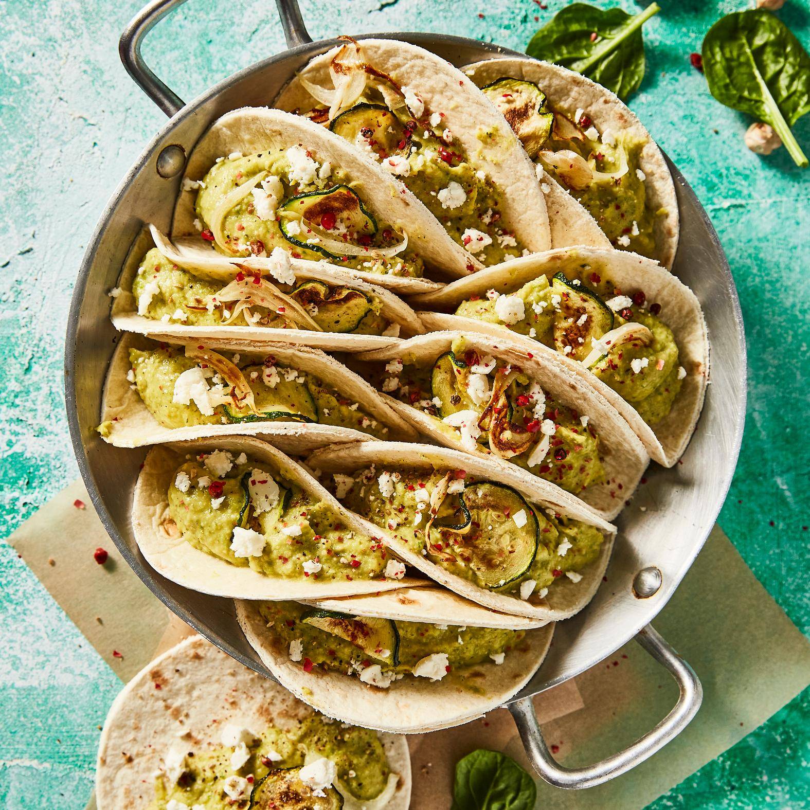 Mini-Quesadillas mit Zucchini-Hummus - Rezepte Perfectmix + | Tefal